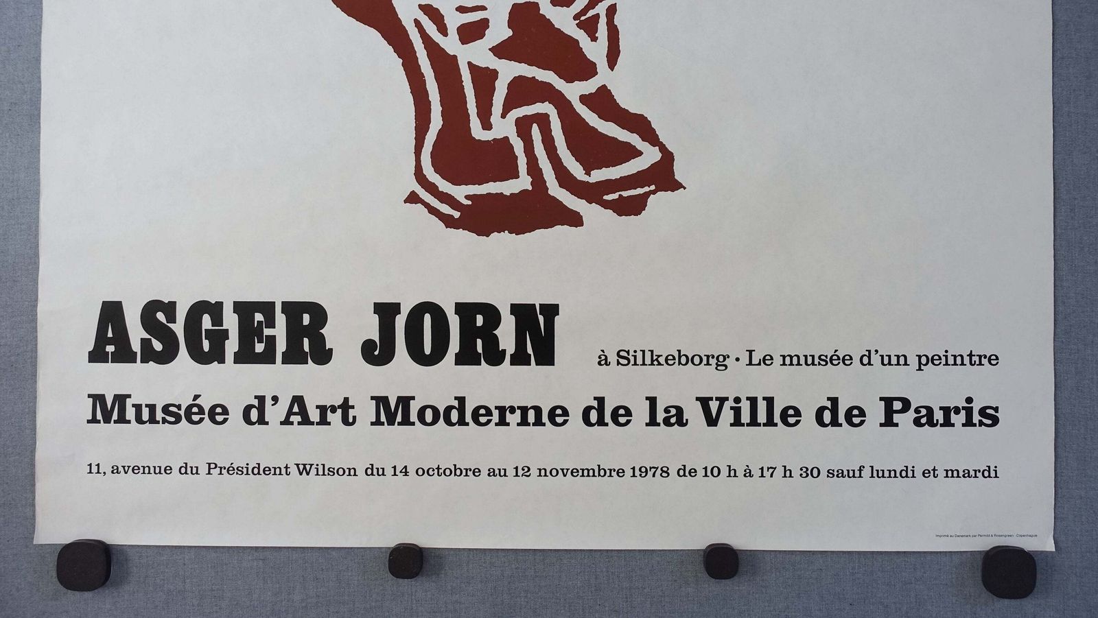 1978 Asger Jorn On Musée D'art Moderne De La Ville De Paris (Large Version)   Original Vintage Poster photo Art