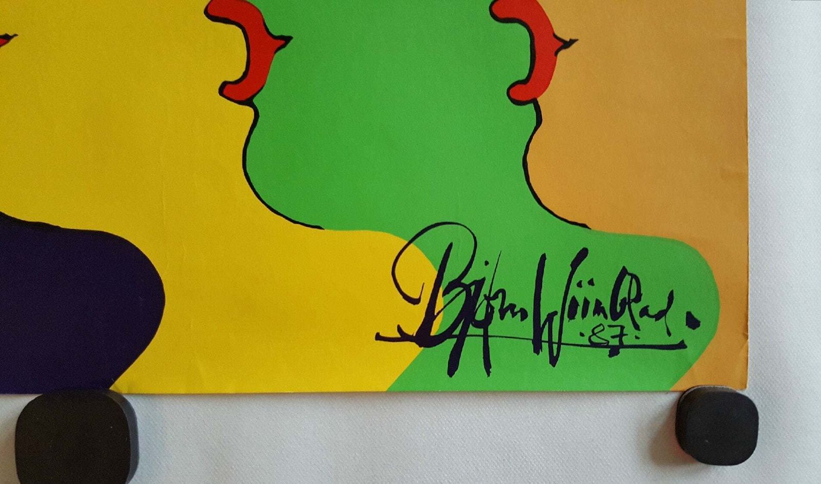 1987 Wiinblad Vox Danica Music Poster   Original Vintage Poster photo for sale