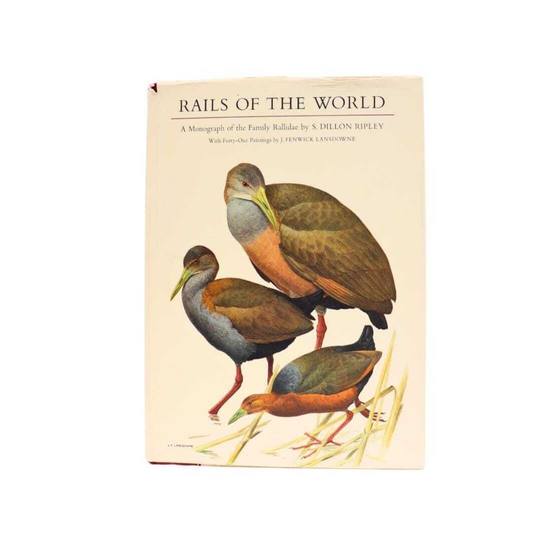 Mid Century Coffee Table Book About Birds  Rails Of The World  By S. Dillon Ripley  1977 Rallidae, Large Retro Ornithology Book photo for sale