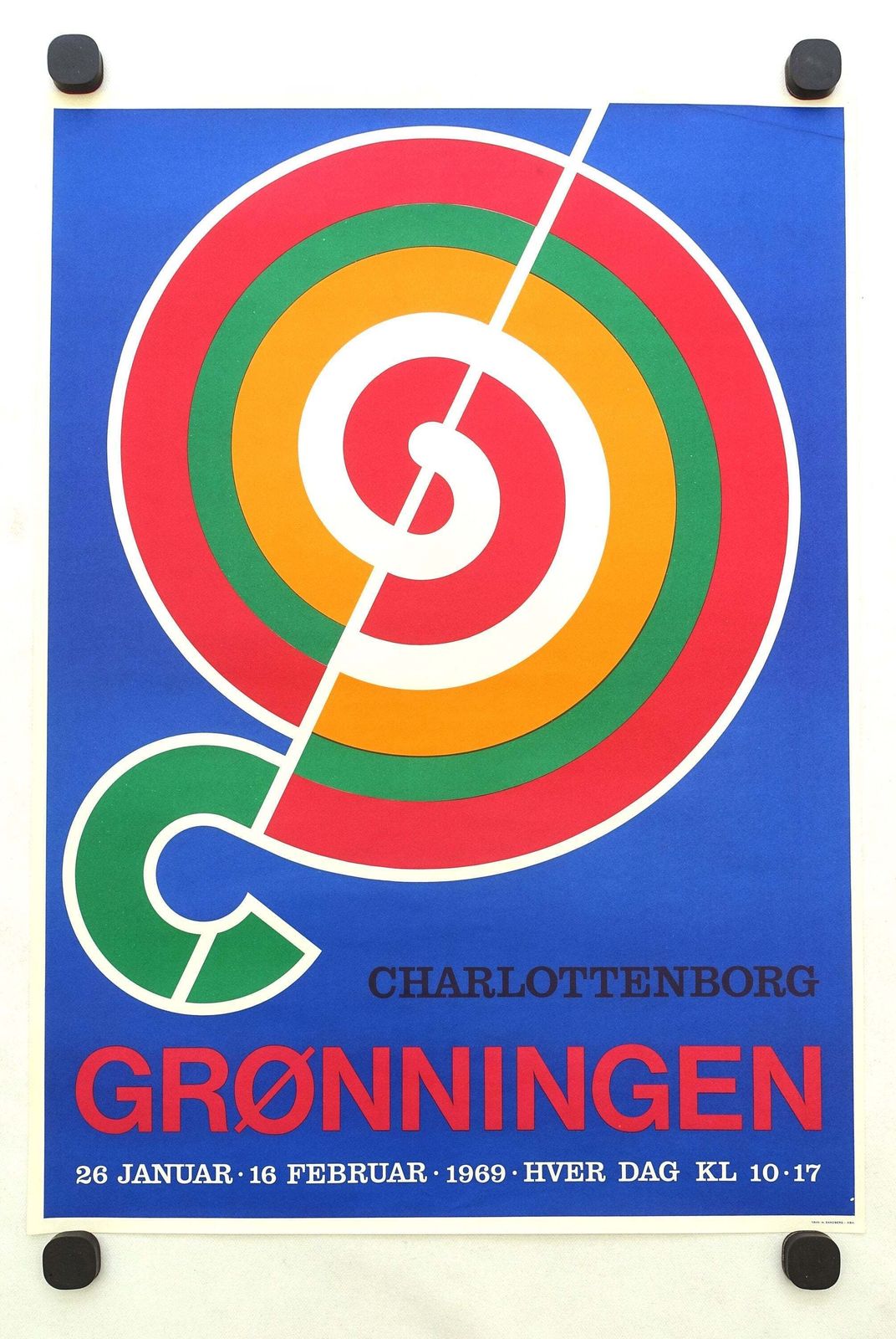 1969 Danish Modernist Design By Henning Damgård Sørensen Poster   Original Vintage Poster photo furniture