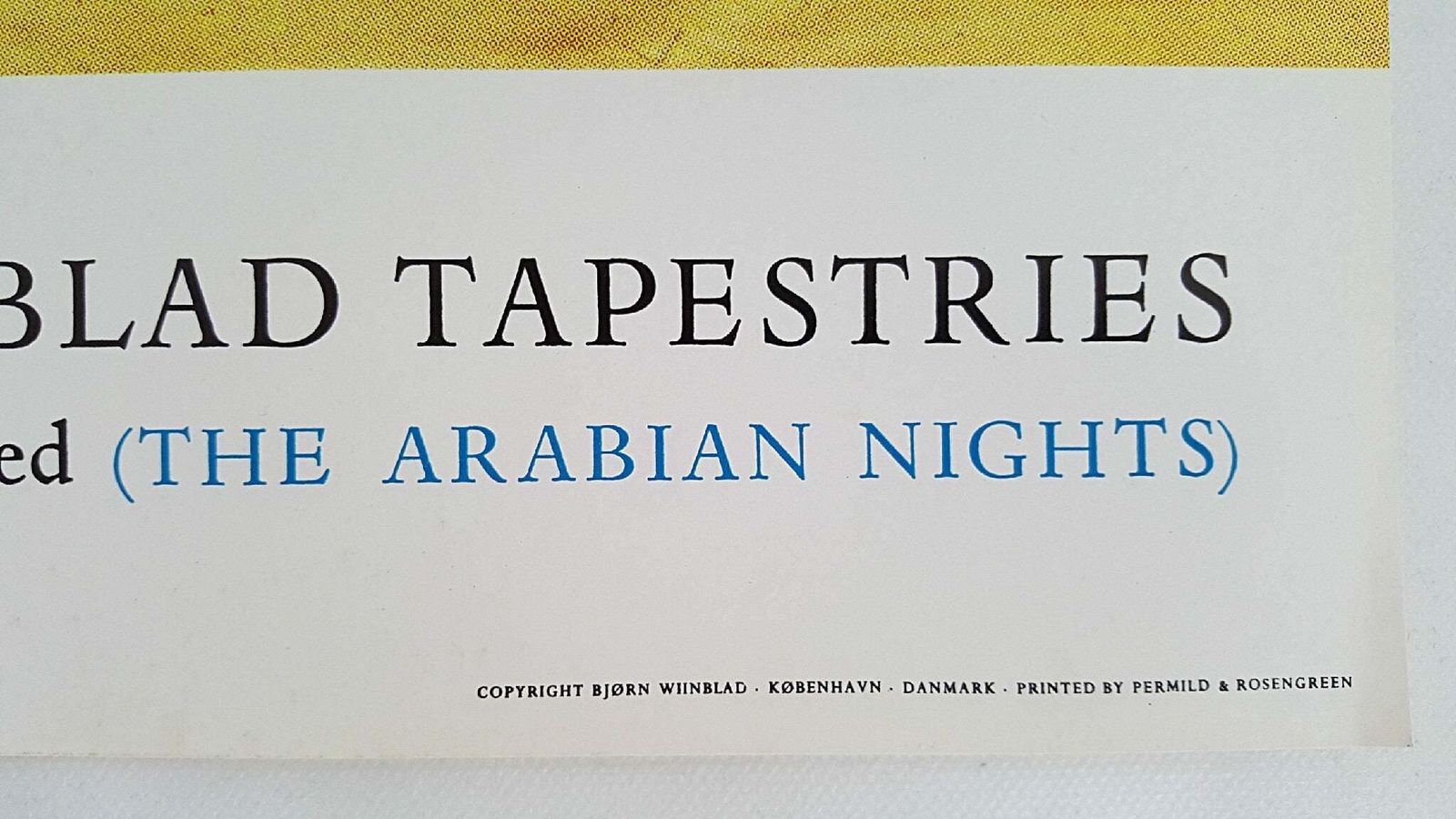 1972 The Wiinblad Tapestries   The Arabian Nights (Fifth Theme Large)   Original Vintage Poster photo for sale