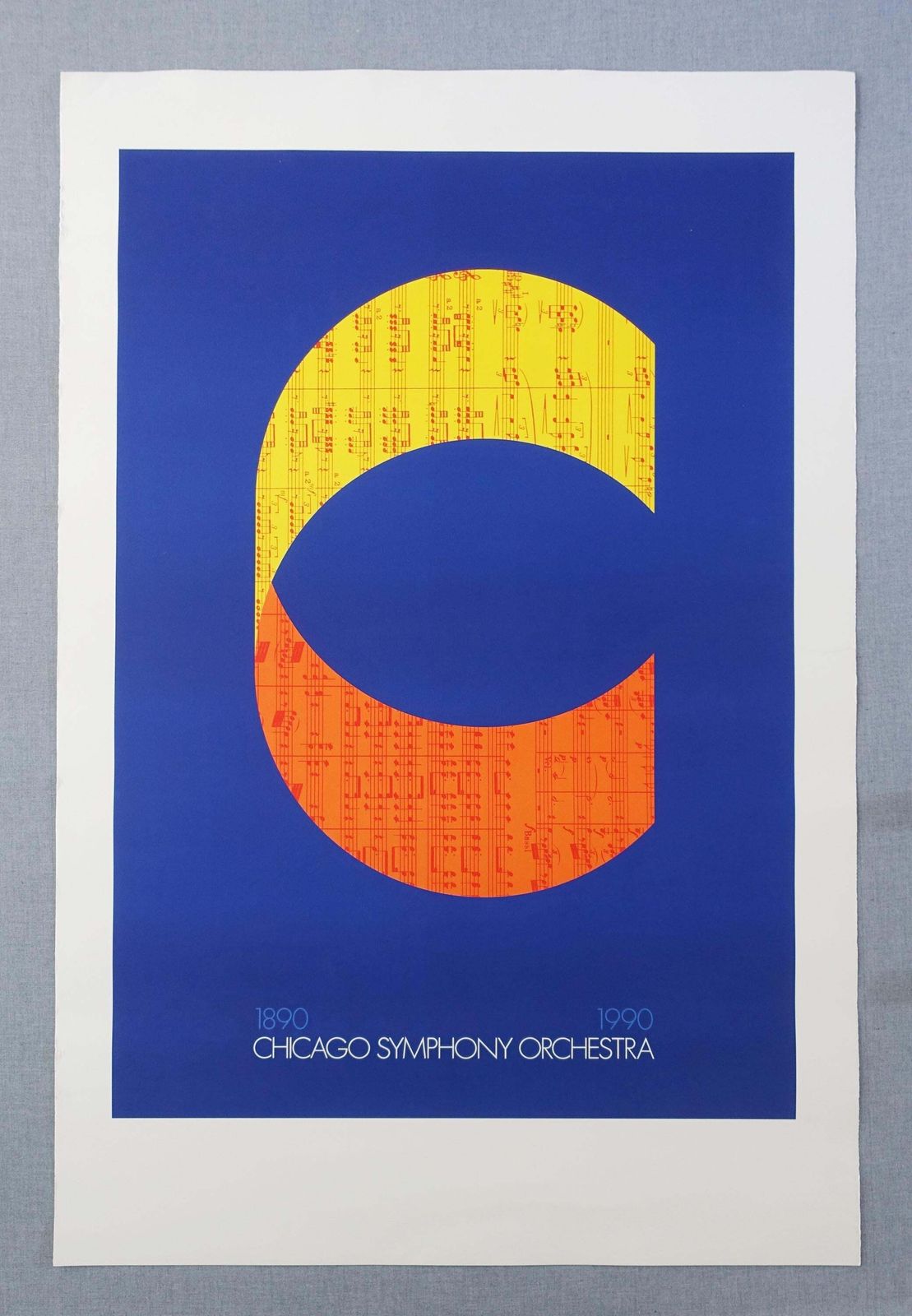 1990 Chicago Symphony Orchestra Door Arnoldi – Vintage Poster photo furniture