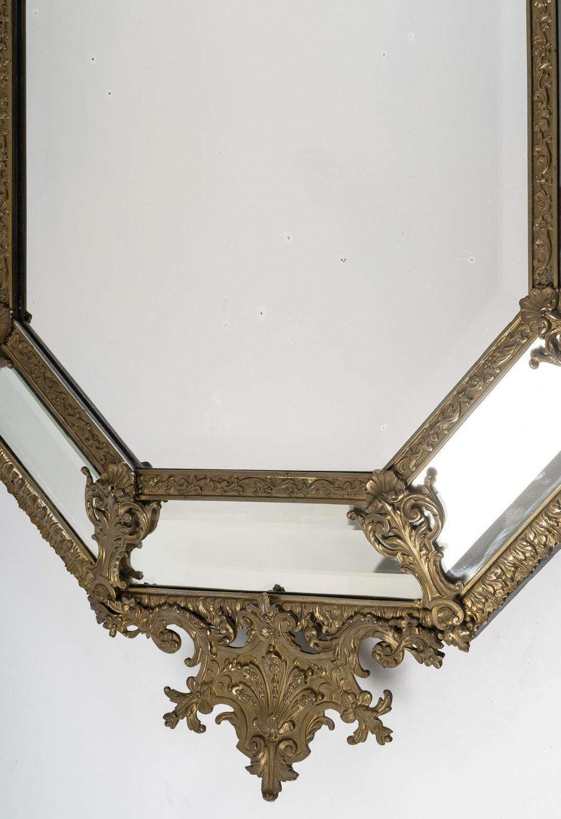 A 19th Century Napoleon III Period Bronze Mirror. photo for sale