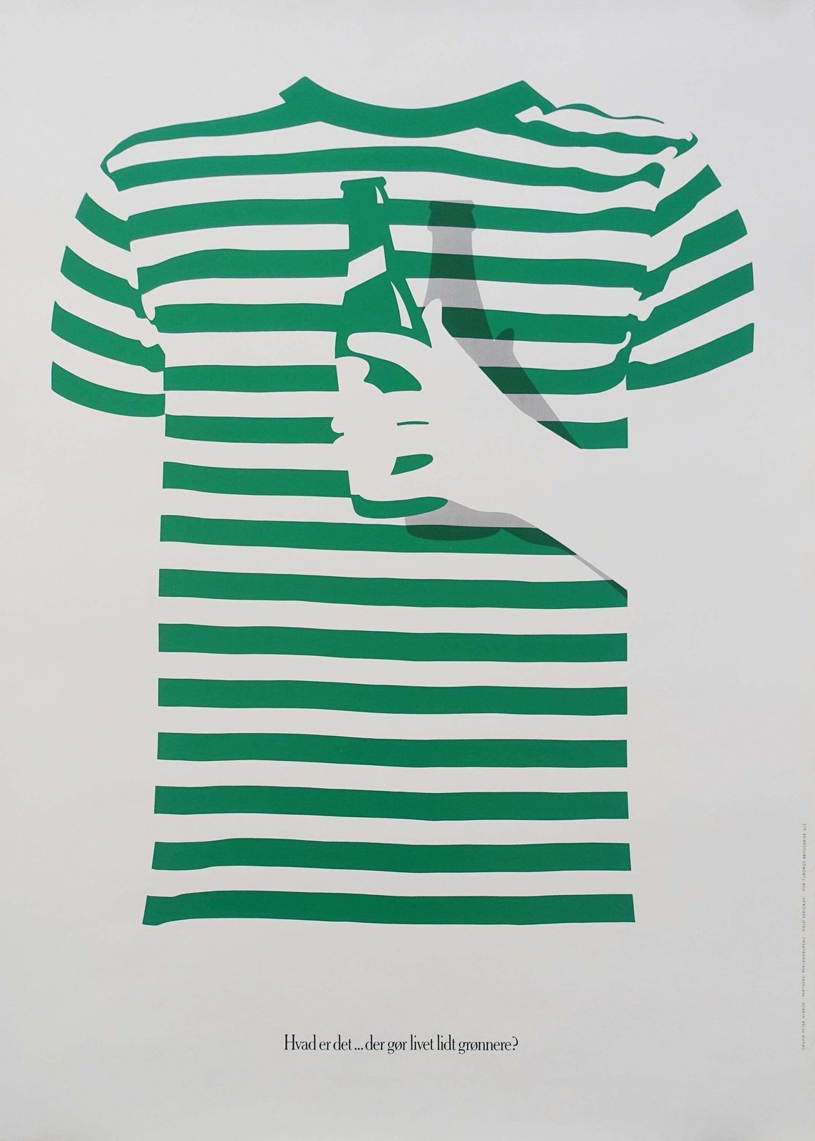 1985 Tuborg Beer Advertisement (T Shirt)   Original Vintage Poster