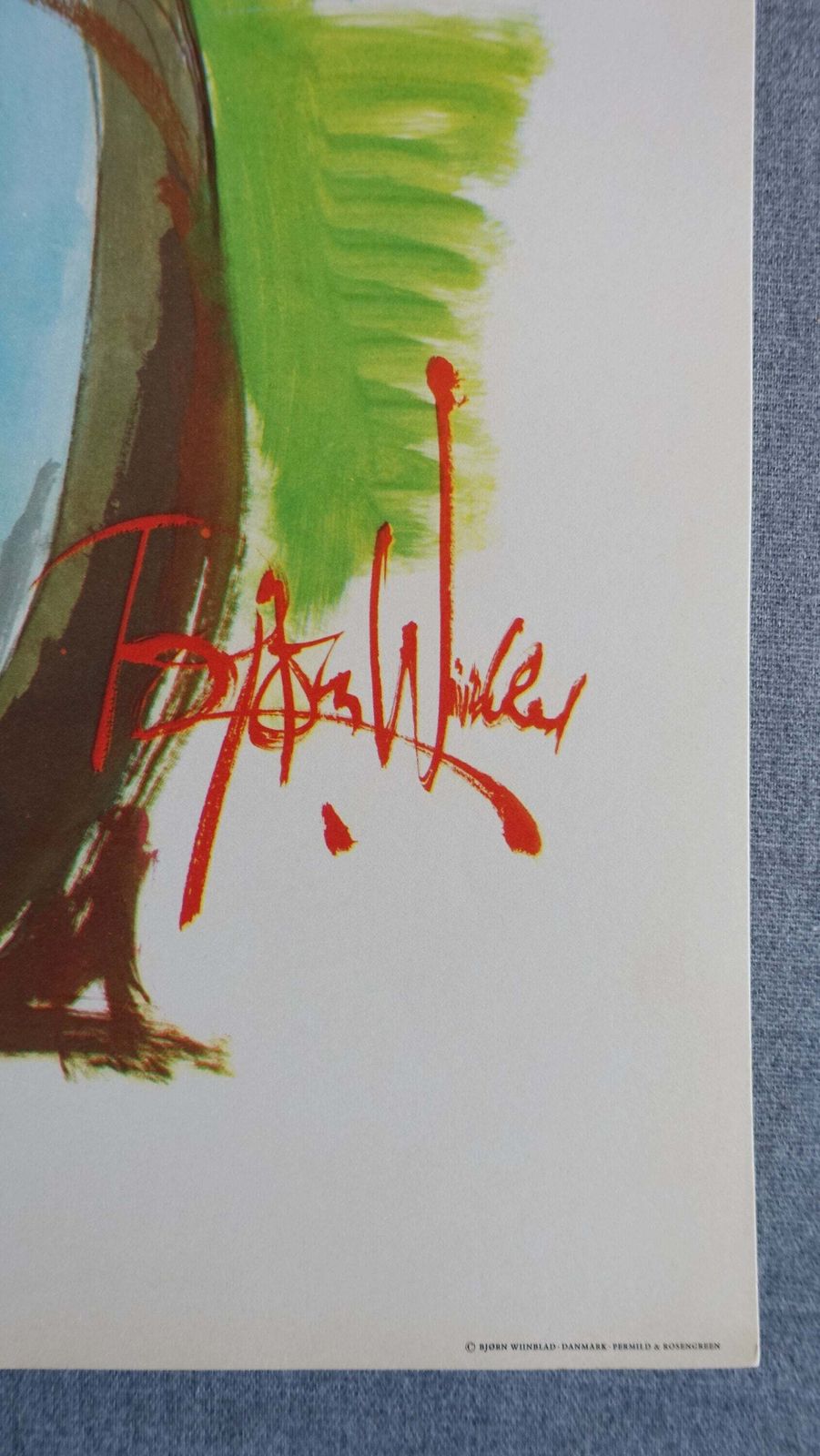 1970s Wiinblad's The Swineherd Costume Sketch   Original Vintage Poster photo for sale