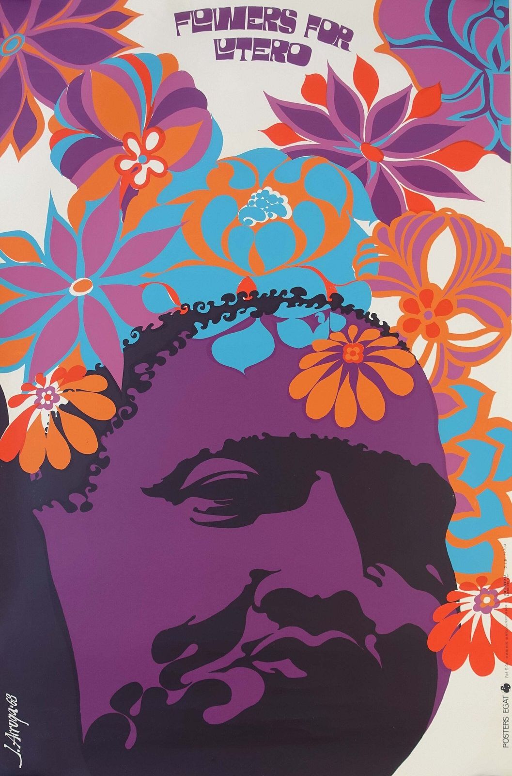 1968 Martin Luther King Pop Art By J. Arruga   Original Vintage Poster