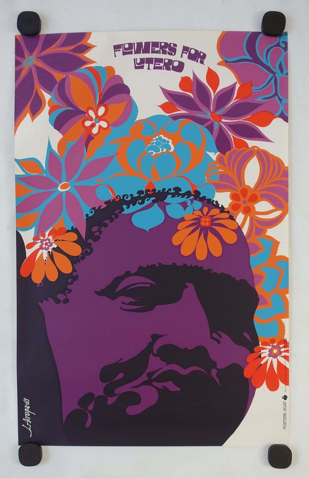 1968 Martin Luther King Pop Art By J. Arruga   Original Vintage Poster photo furniture
