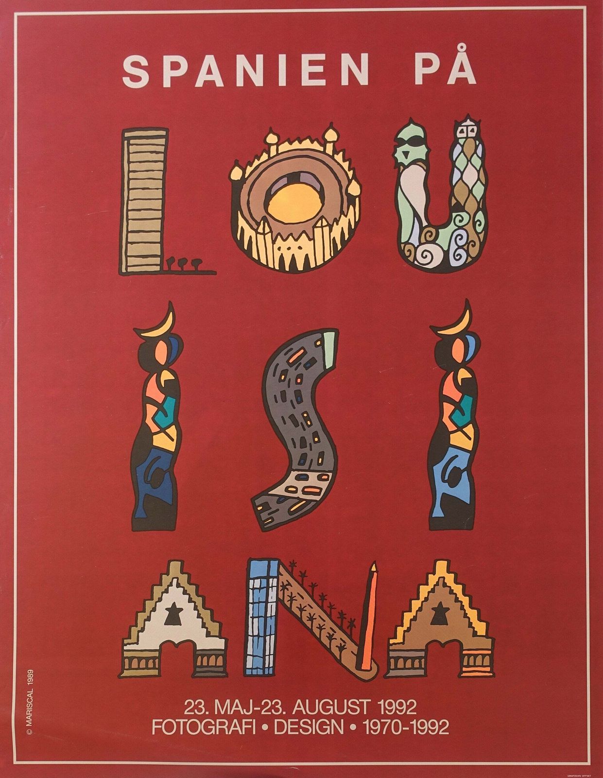 1992 Spanish Exhibition On Louisiana   Original Vintage Poster