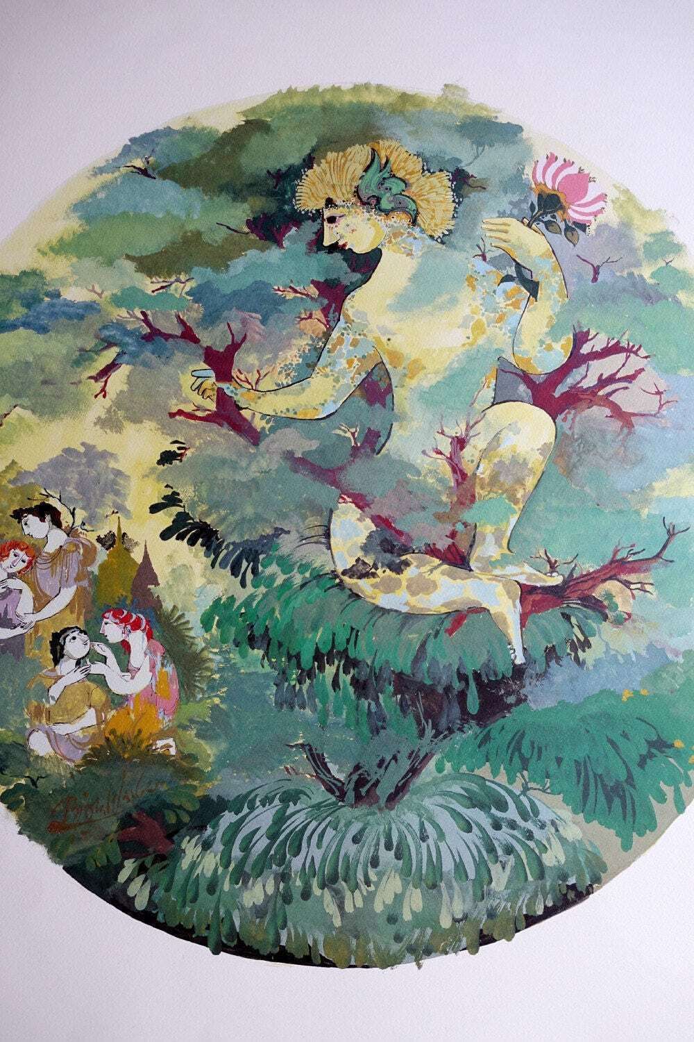 1970s Wiinblad God Of Faunus   Original Vintage Poster photo for sale