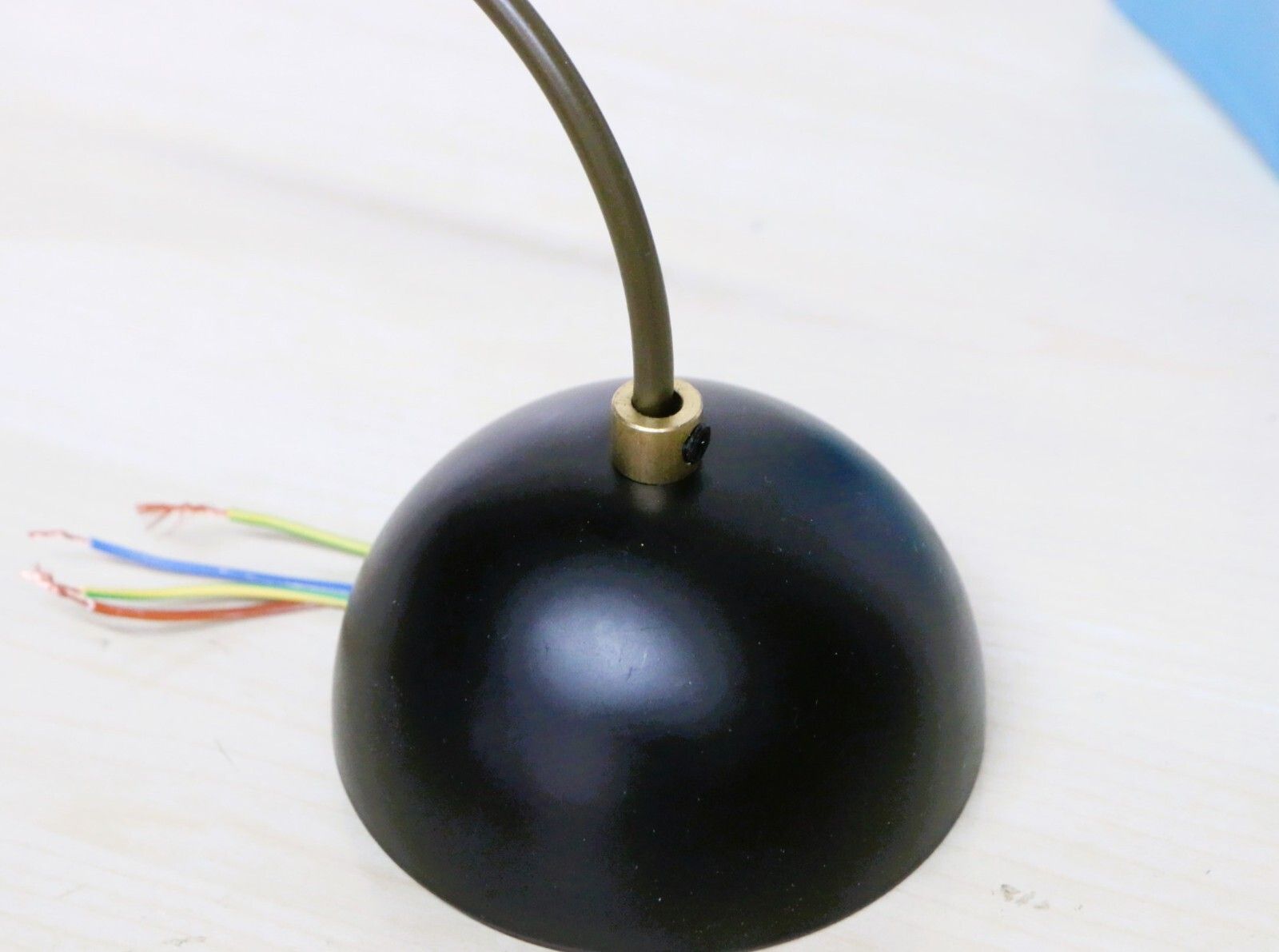 photo for sale Ceiling Light Vintage Murano Italian Frosted Blue Glass Millefiori Pendant