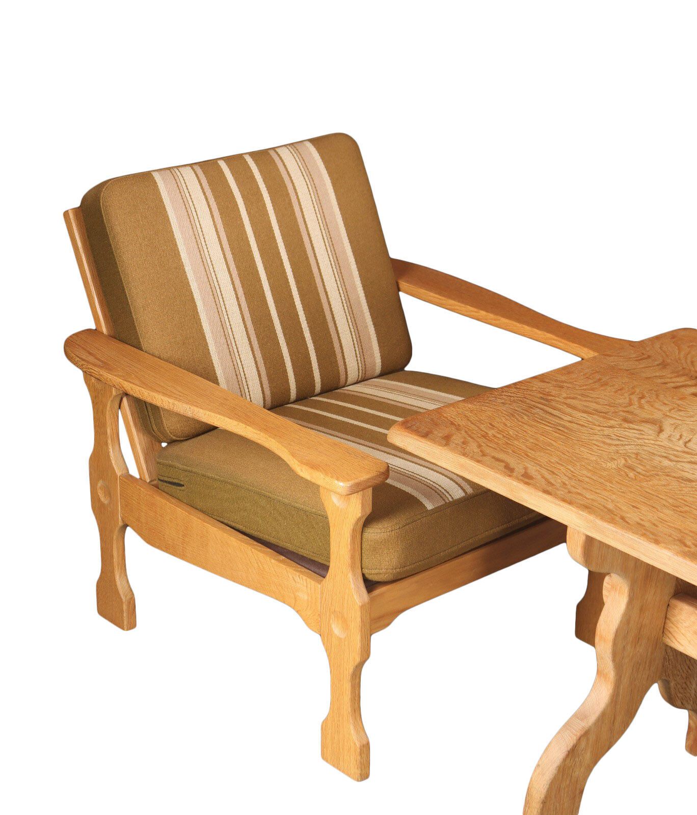 Vintage Zithoekset In Eiken photo Meubels