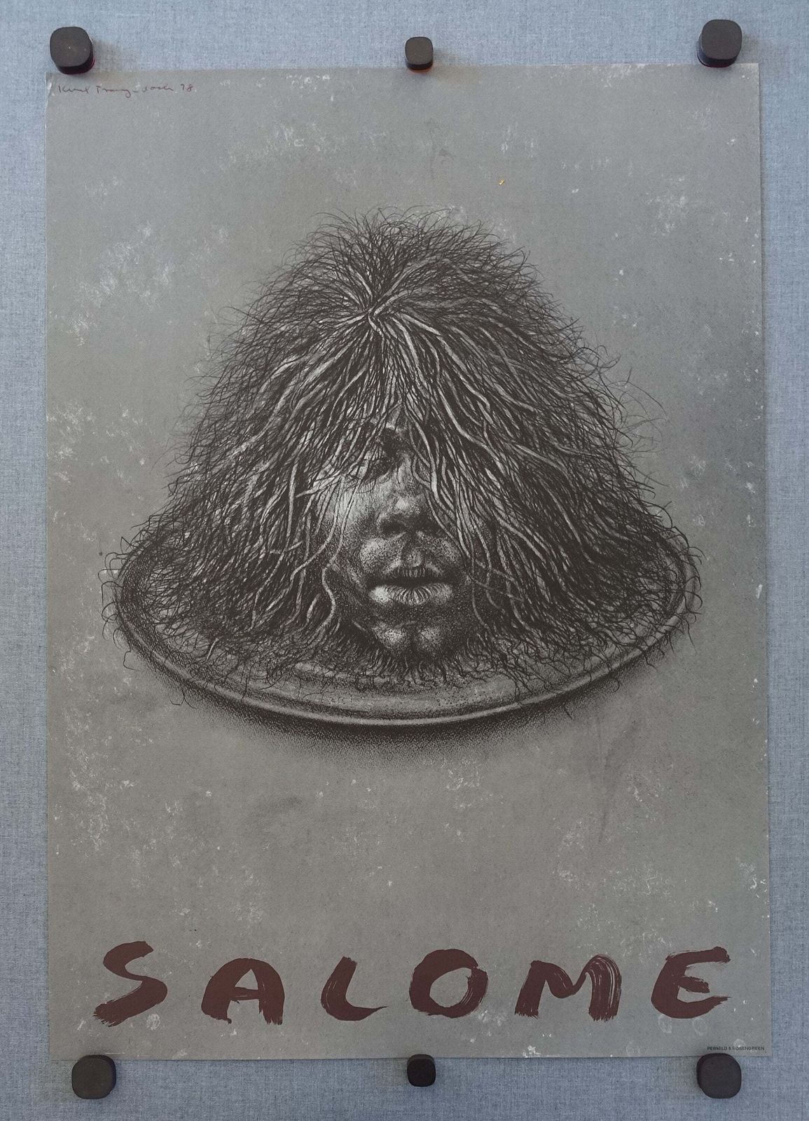 1978 Trampedach Salome Art Poster   Original Vintage Poster photo furniture