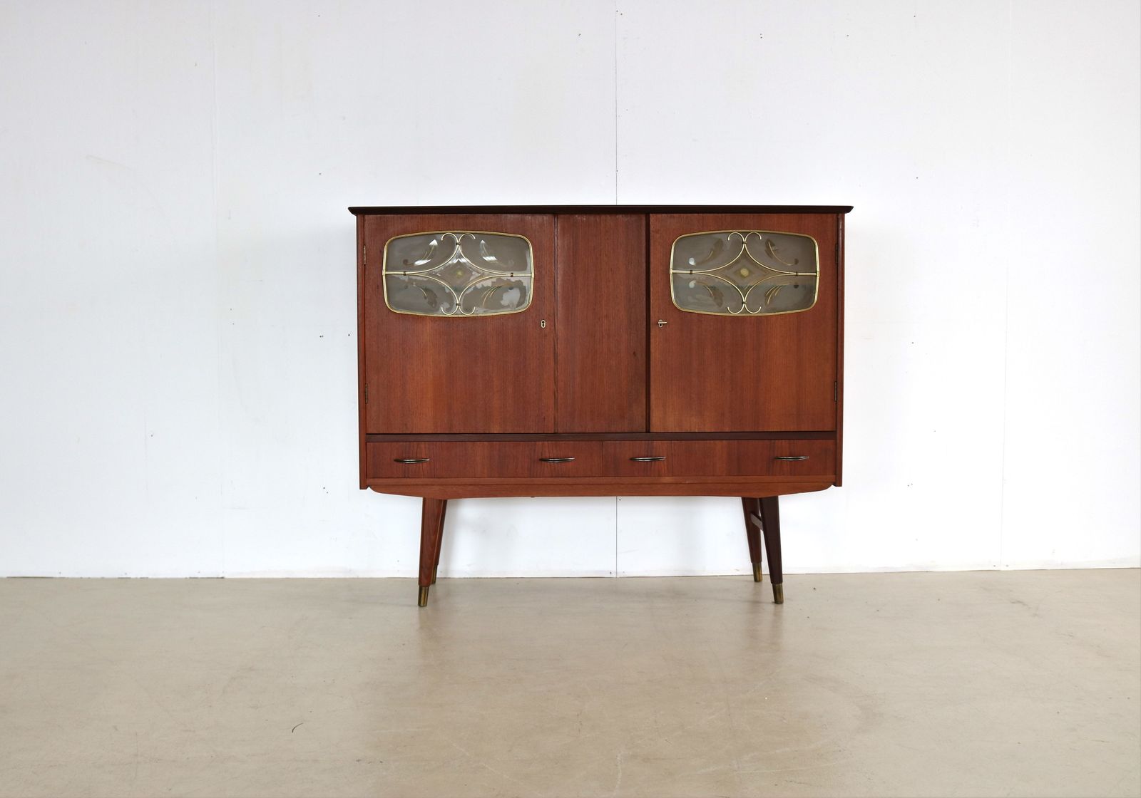 Vintage Dressoir, Hoge Kast, Teak, Jaren 60 photo furniture