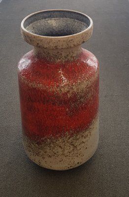 German Ceramic Floor Vase From Karlsruher Majolika, 1960s photo Home Decor