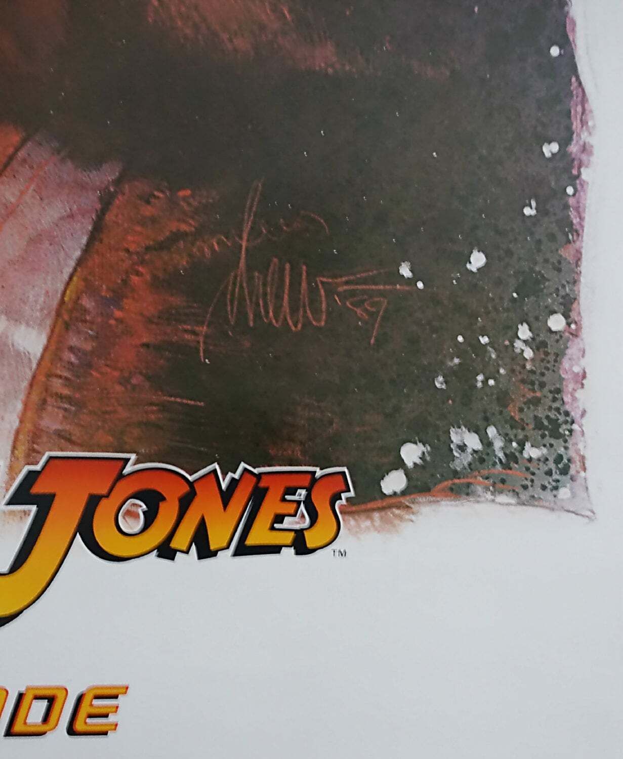 1989 Indiana Jones And The Last Crusade Movie Poster   Original Vintage Poster photo Art