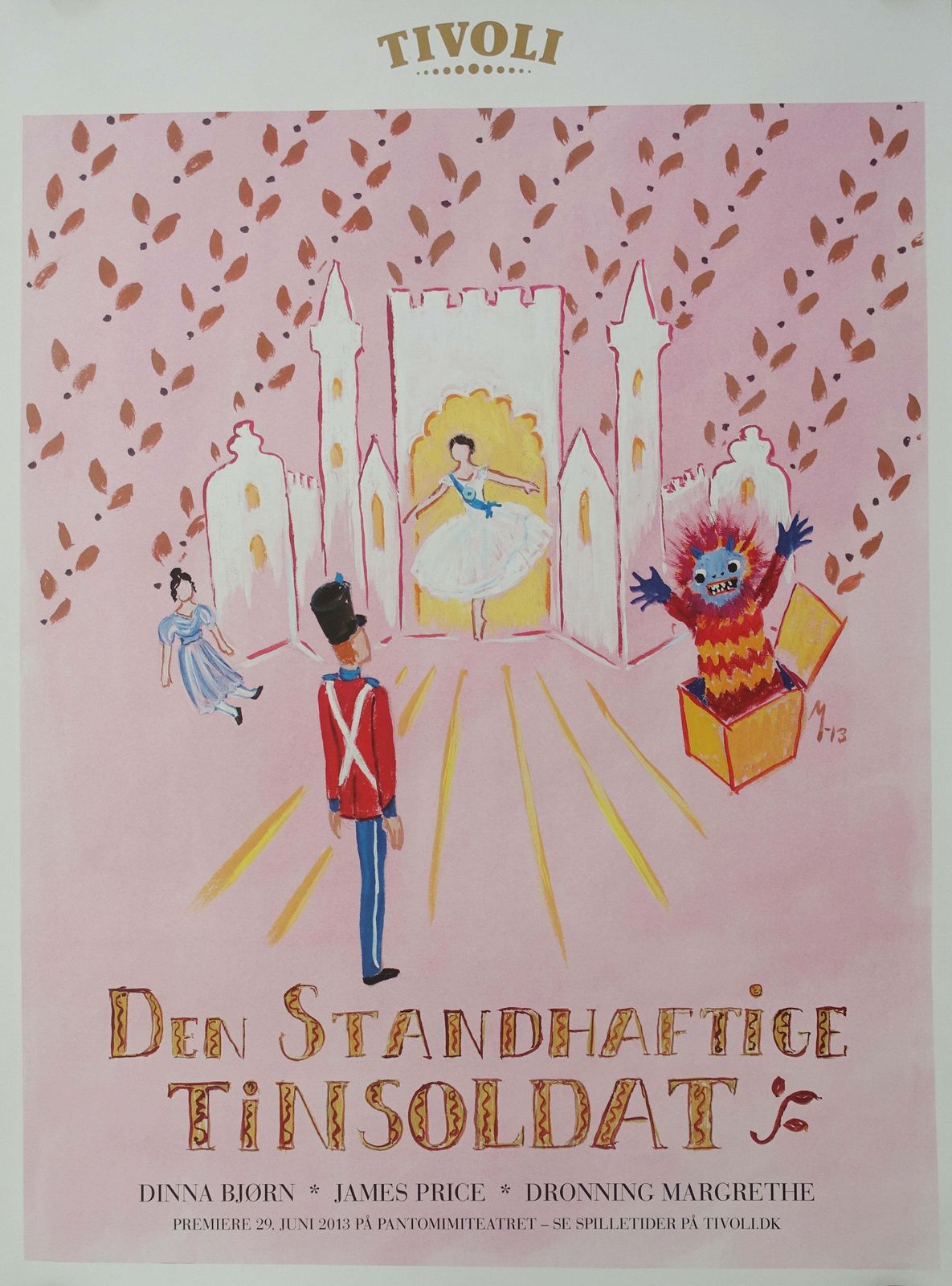 2013 The Steadfast Tin Soldier In Tivoli By Queen Margrethe II Of Denmark   Original Vintage Poster