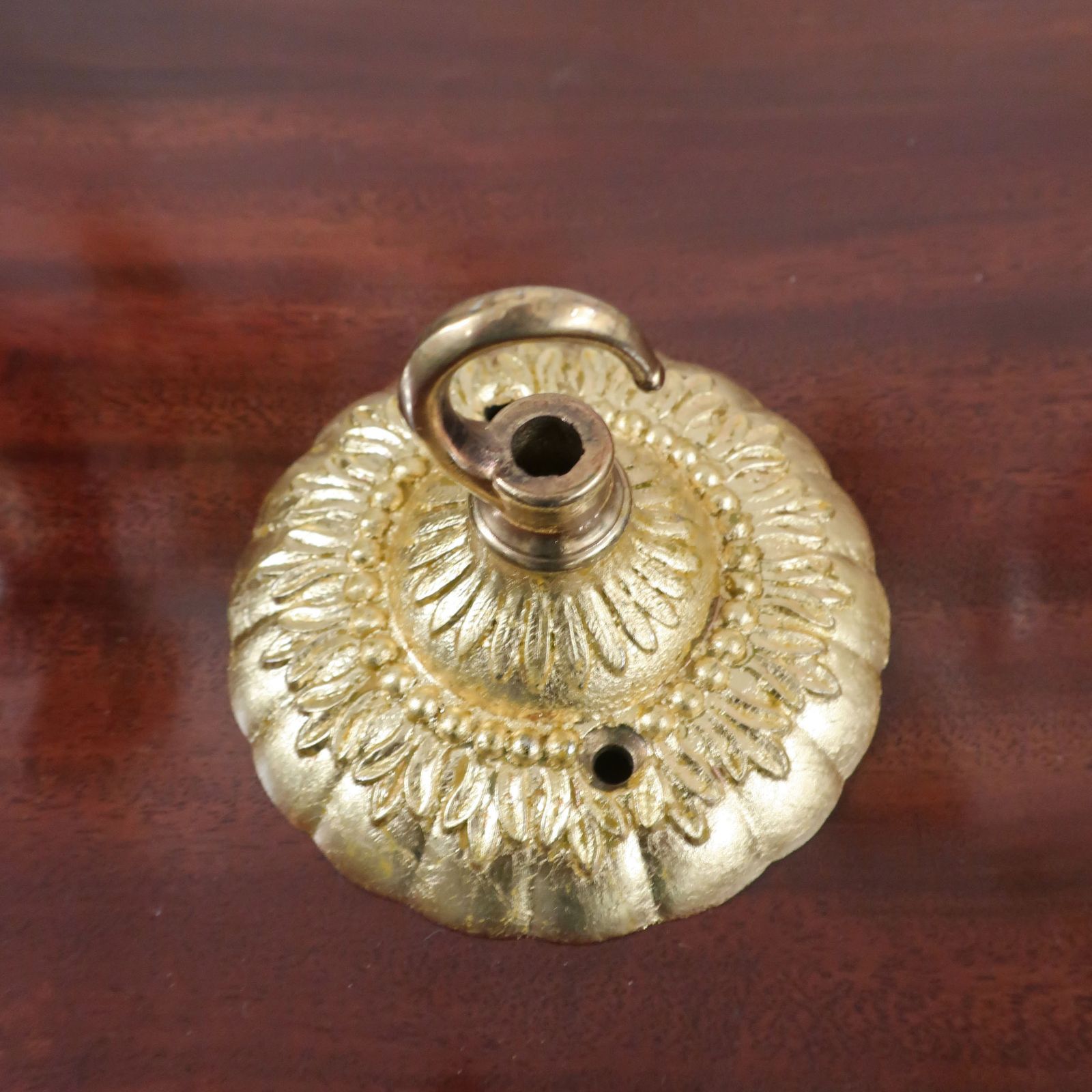 1375.0 French Early 20th Century Gilt Bronze Five Arm Chandelier photo
