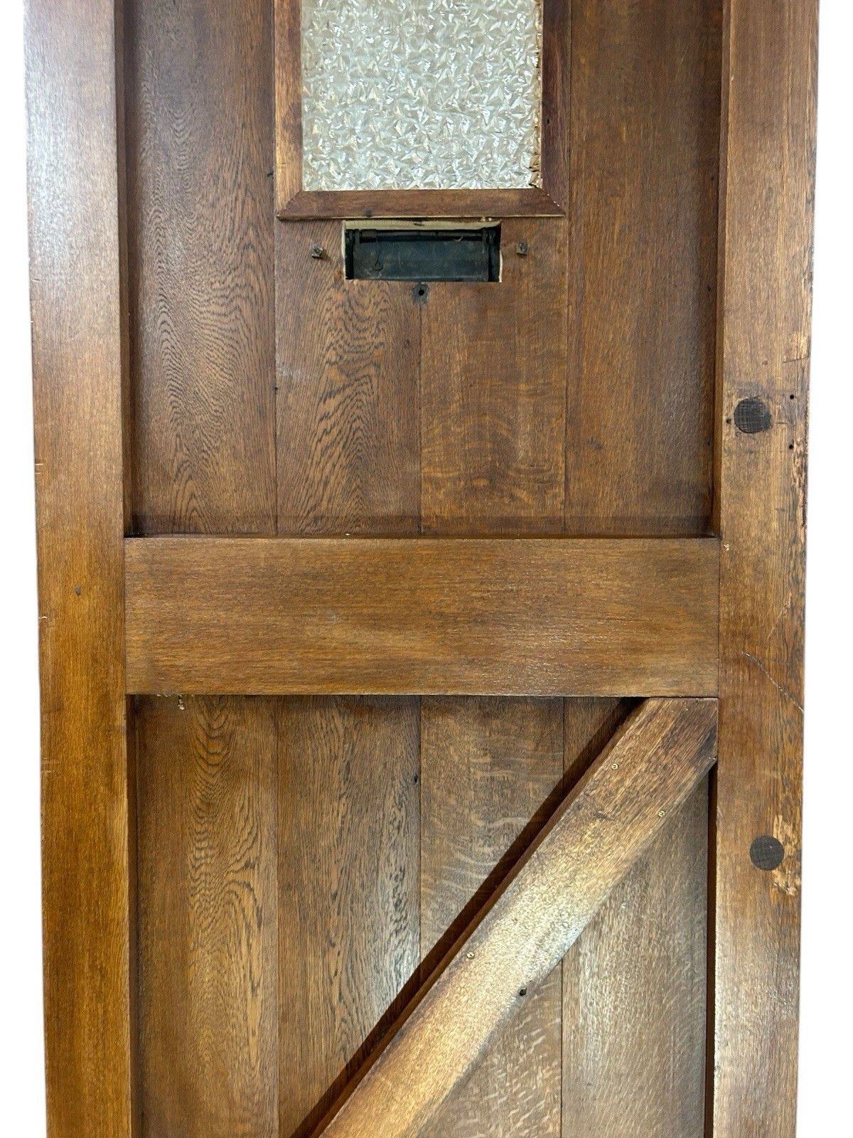 photo furniture Antique Solid Oak Front Door Old Period Reclaimed Glazed Refurb Cast Iron Glass