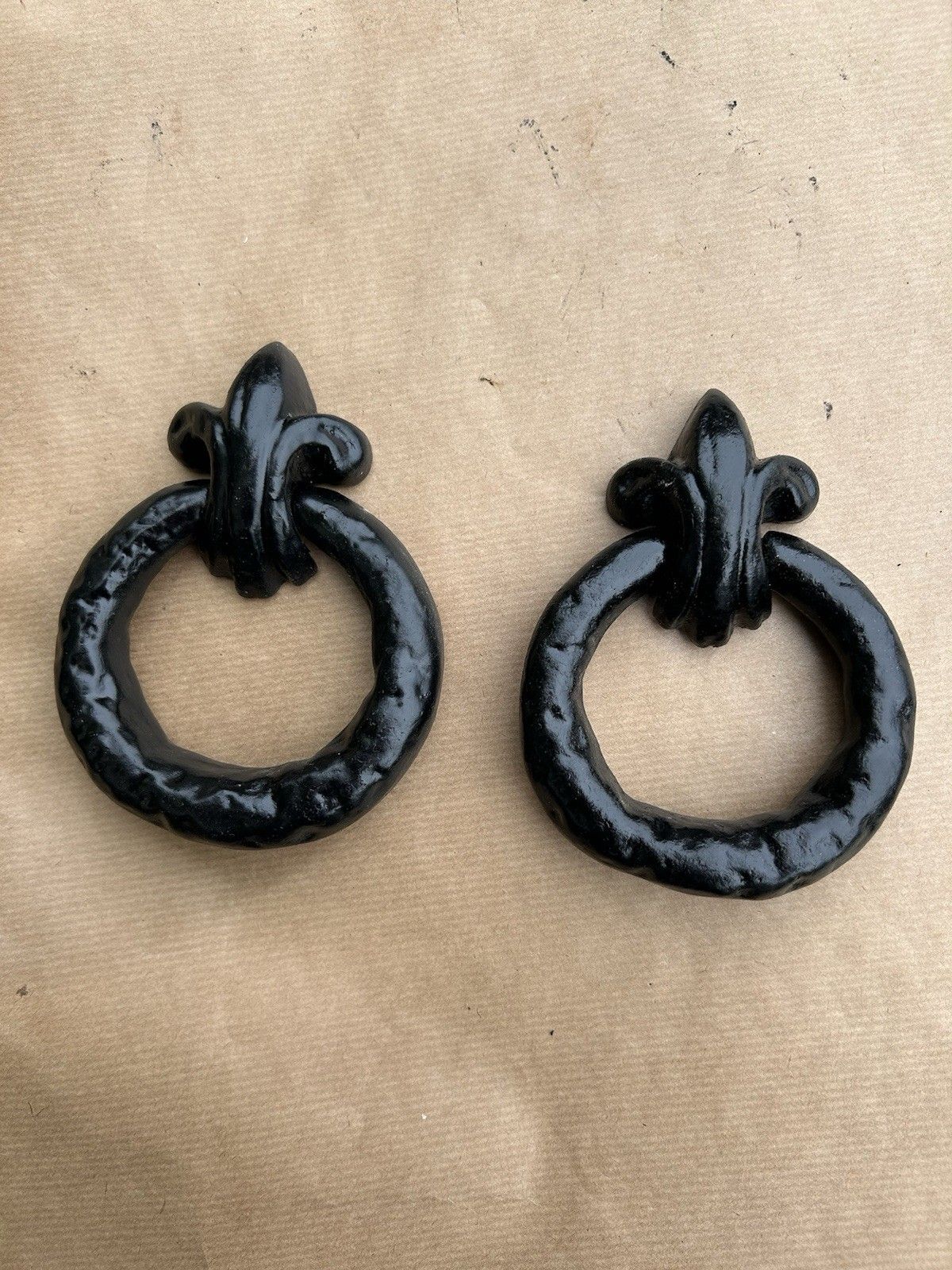 Antique Cast Iron Door Pull Handle’s Reclaimed Period Antique Refurbished Metal