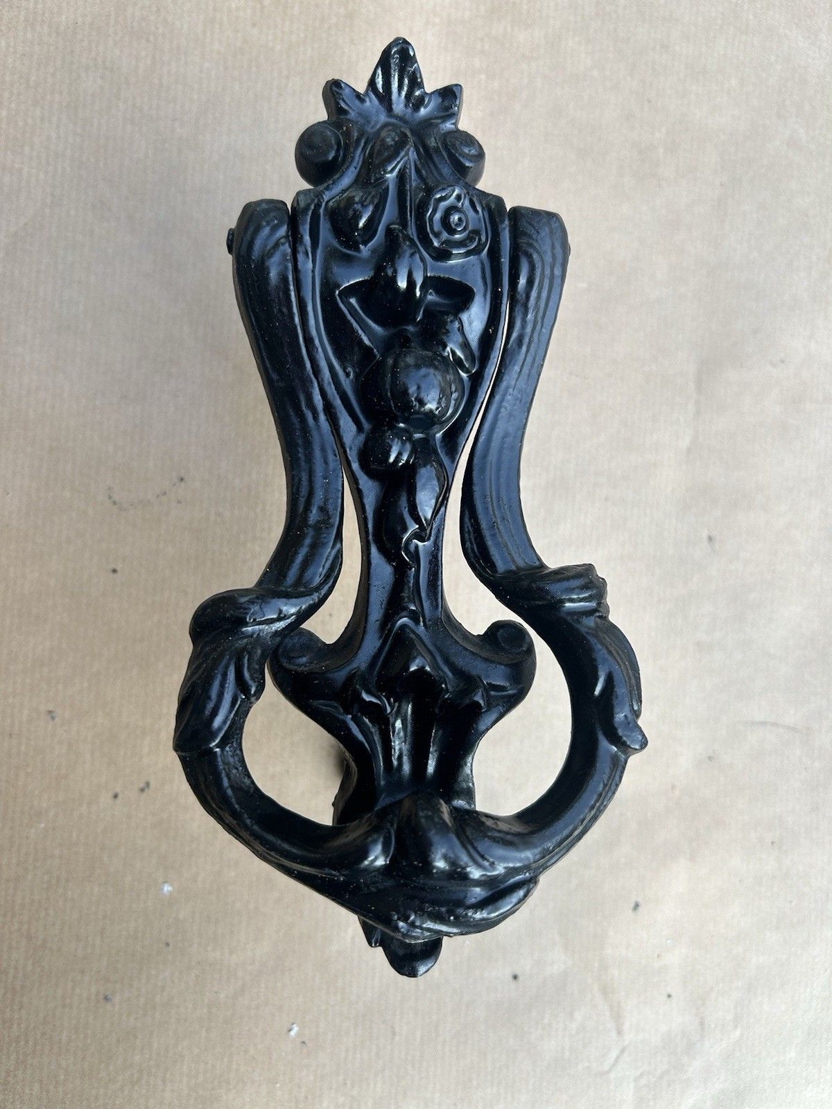 Antique Victorian Door Knocker  Cast Iron Reclaimed Period Antique Refurbished