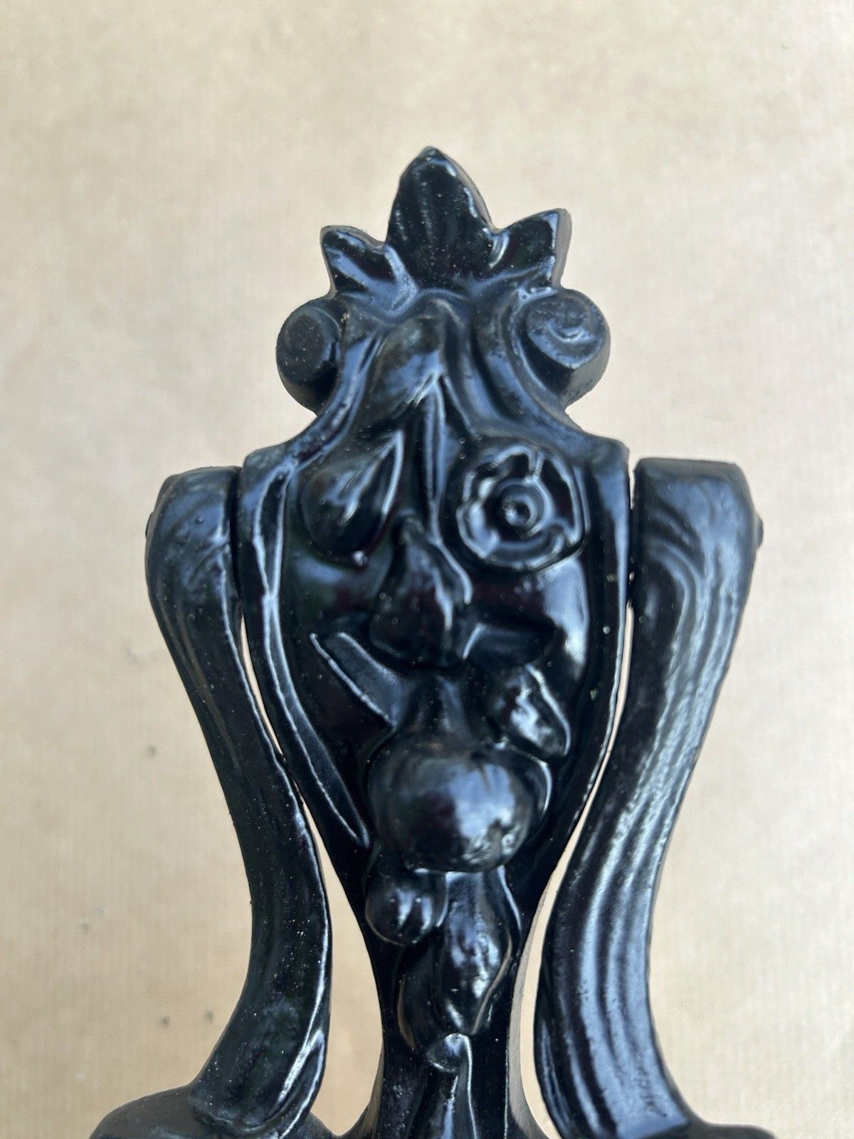 Antique Victorian Door Knocker  Cast Iron Reclaimed Period Antique Refurbished photo for sale