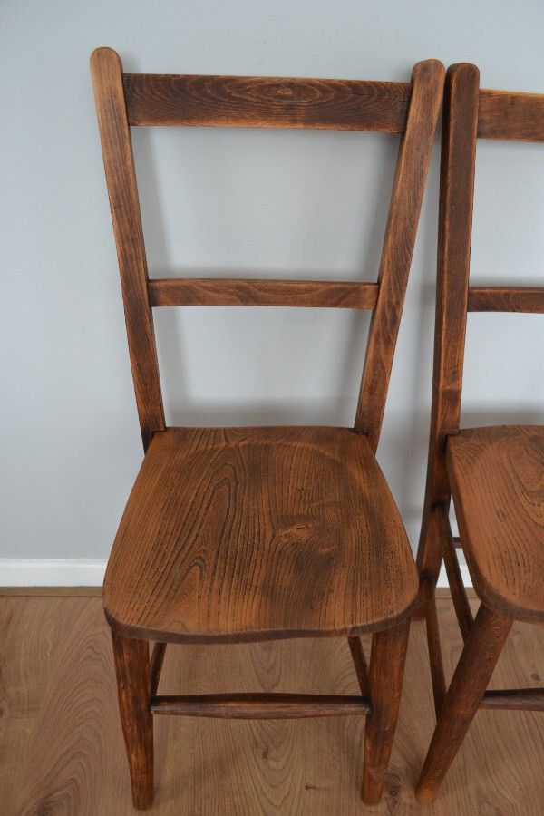 Pair Antique Elm And Beech Child's Chair's photo Furniture