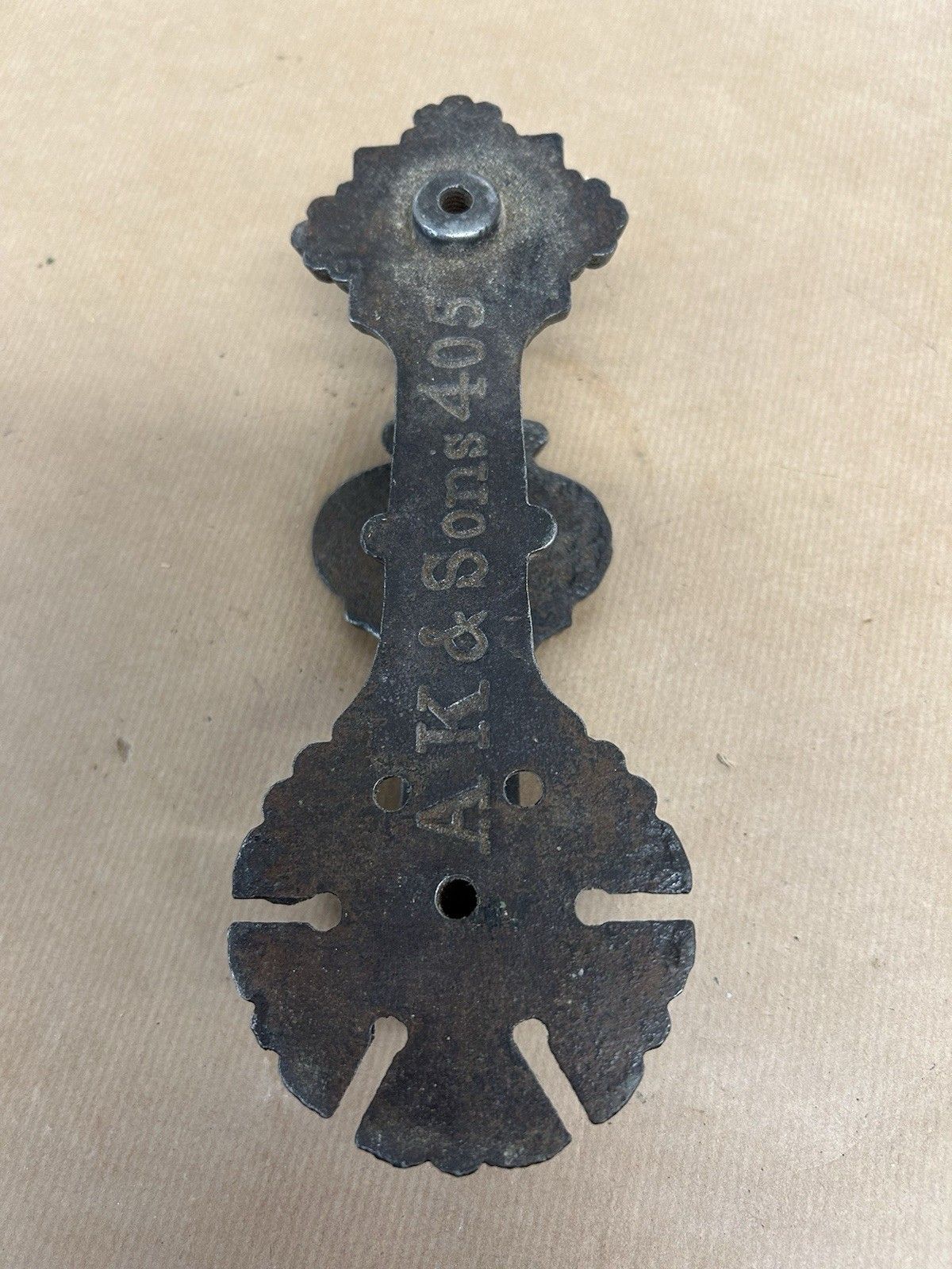 photo for sale Antique Door Knocker Letterbox Kenrick Cast Iron Reclaimed Period Medieval Tudor