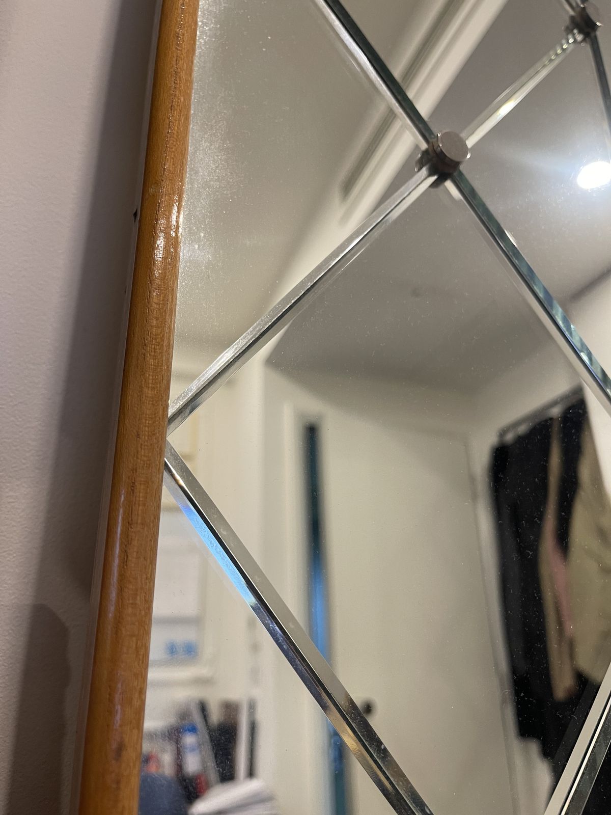 Scandinavian Segmented Harlequin Mirror photo furniture
