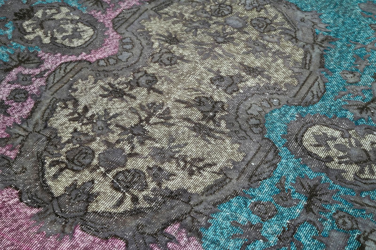 Handmade Grey Over Dyed Rug 163 Cm X 280 Cm photo 544.0