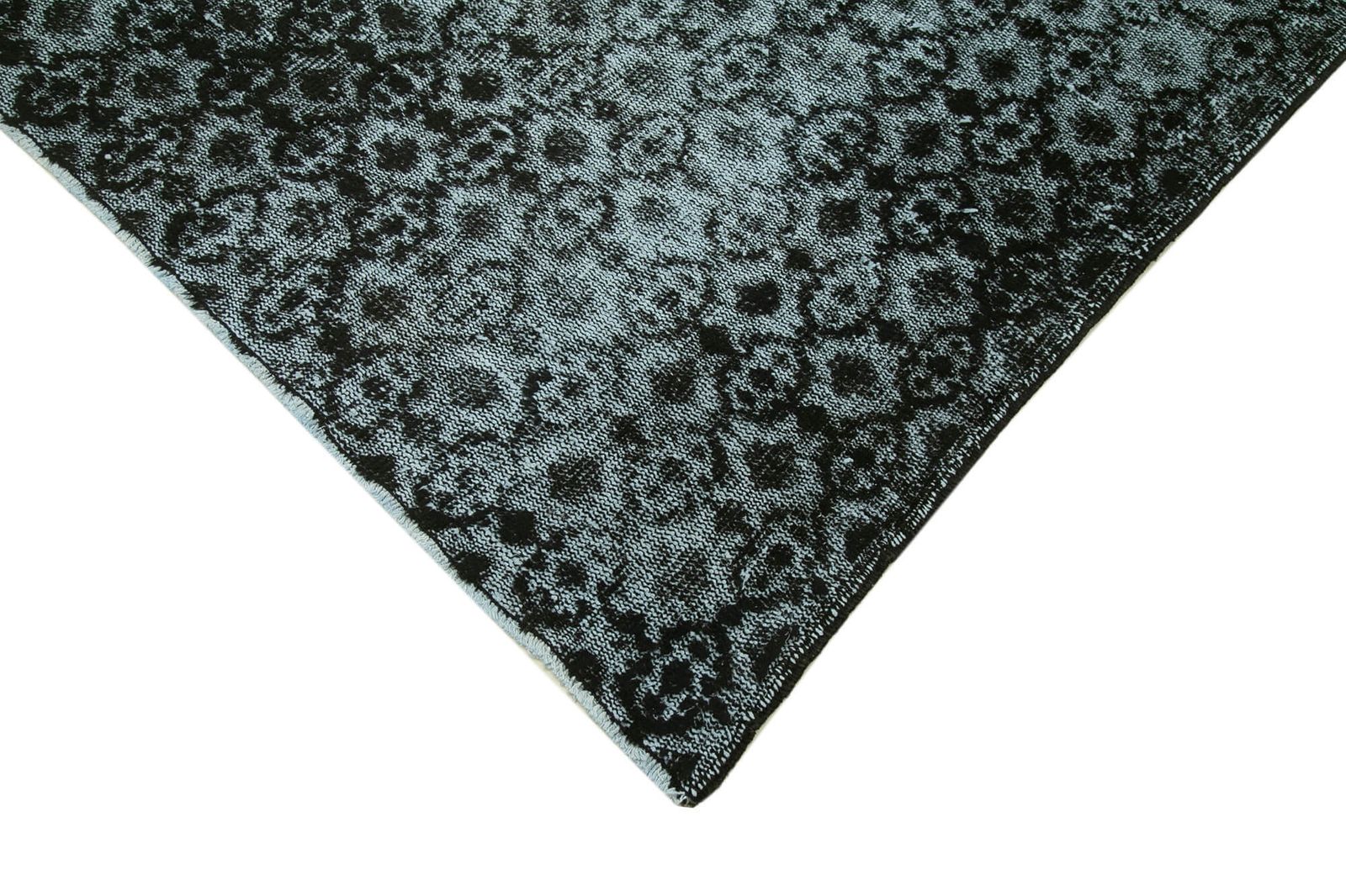 Handmade Black Over Dyed Rug 138 Cm X 233 Cm photo Textiles