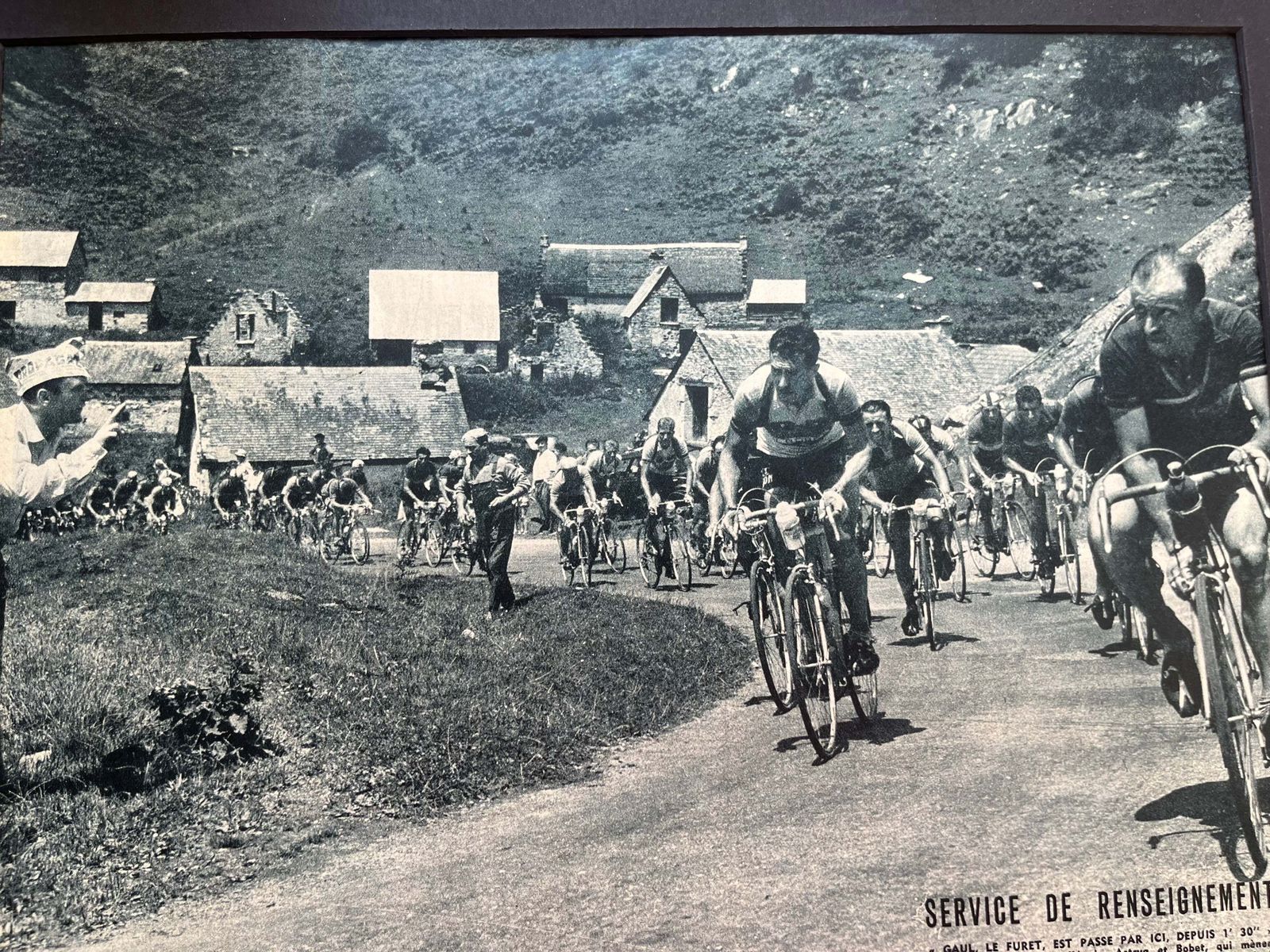 Vintage Cycling Tour De France, Bobet, Geminiani Original 1950s photo Art