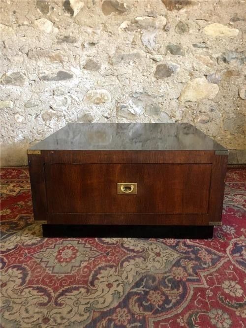Vintage Campaign Style Coffe Table. 0235