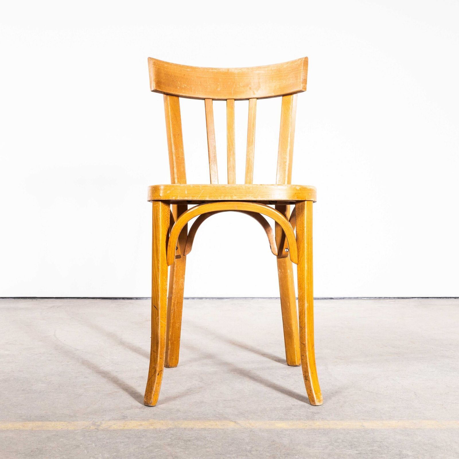 1950’s Baumann Blonde Oak Bentwood Dining Chair photo vinterior