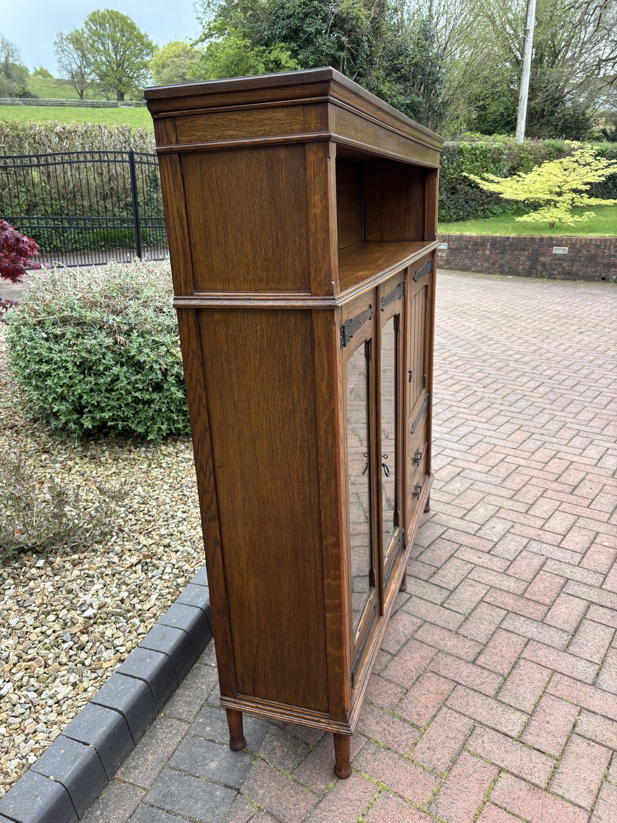Arts & Crafts Bookcase Cupboard photo vintage