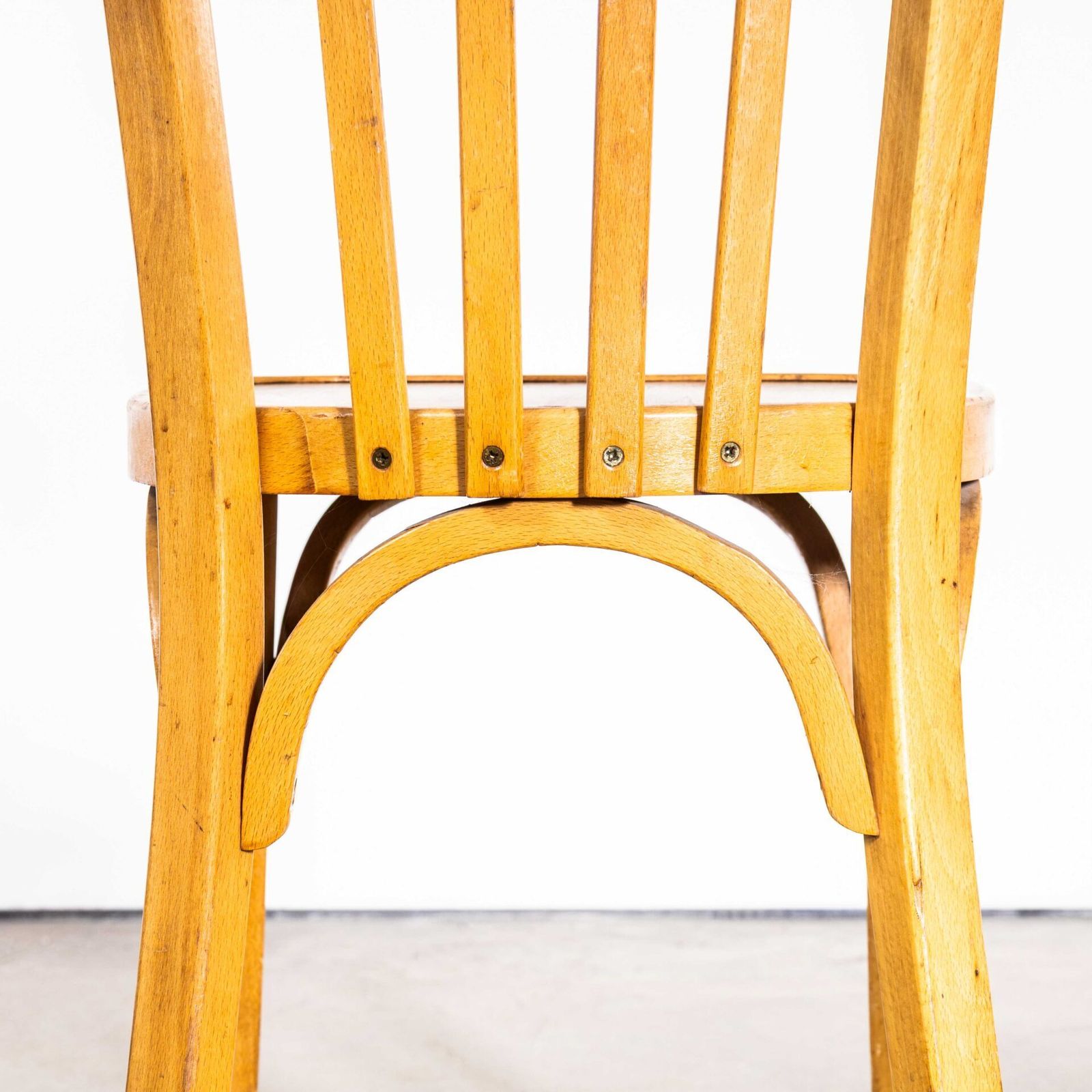 1960’s Baumann Blonde Oak Bentwood Dining Chair – Set Of Eight photo vinterior