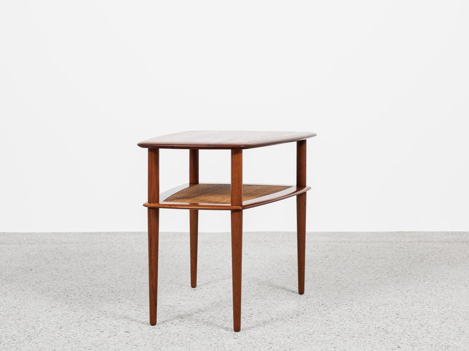 Midcentury Danish Side Table In Teak By Peter Hvidt & Orla Mølgaard Nielsen For France & Daverkosen 1960s photo for sale