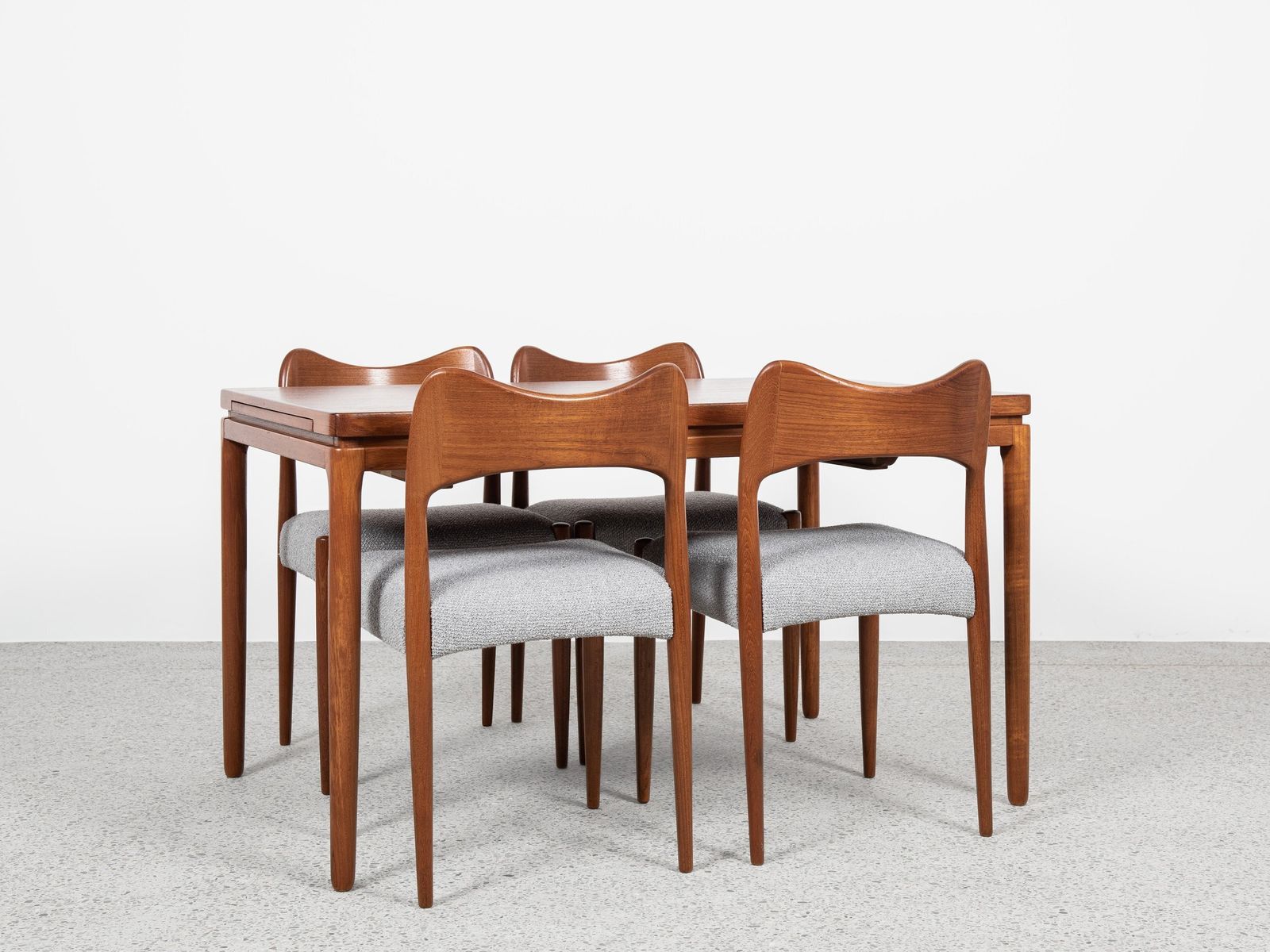 Midcentury Danish Smaller Dining Table In Teak By Christian Linneberg 1960s photo furniture