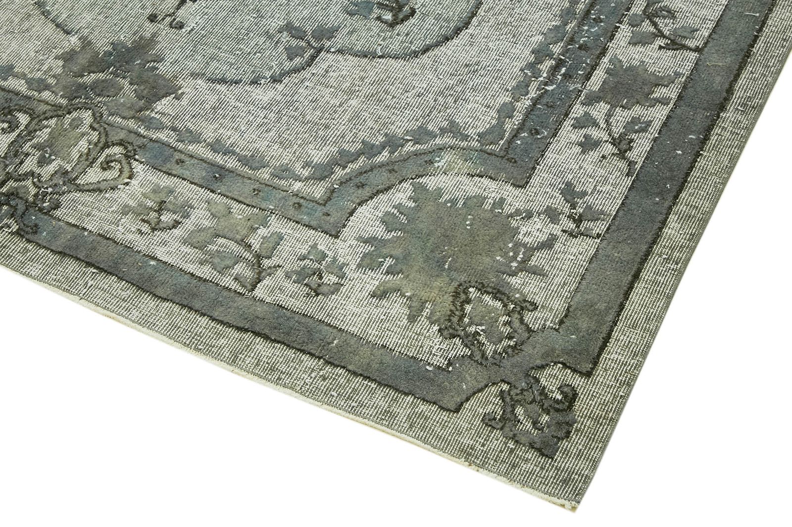 Handmade Blue Vintage Overdyed Rug 181 Cm X 290 Cm photo Textiles