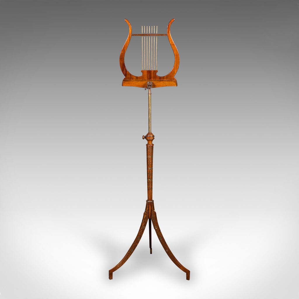 Antique Music Recital Stand, English, Walnut, Adjustable, Regency, Circa 1820 photo Home Decor