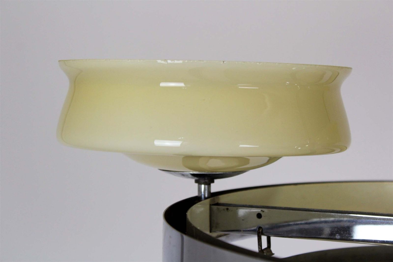 Bauhaus Chrome Chandelier From Zukov, 1940s photo Lighting