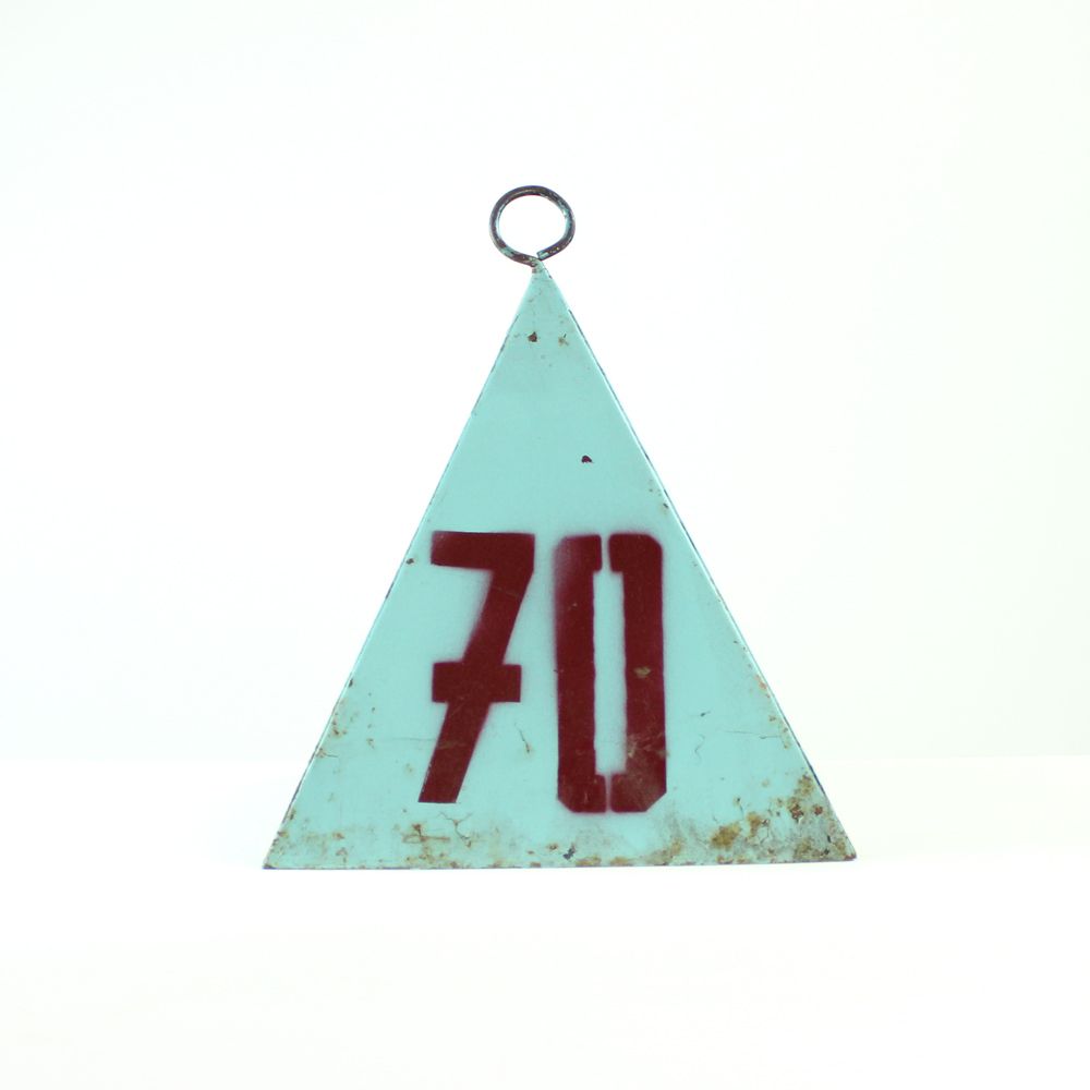 Set Of Nine Vintage Steel Measurement Pyramids, Czechoslovakia, Circa 1940s photo for sale