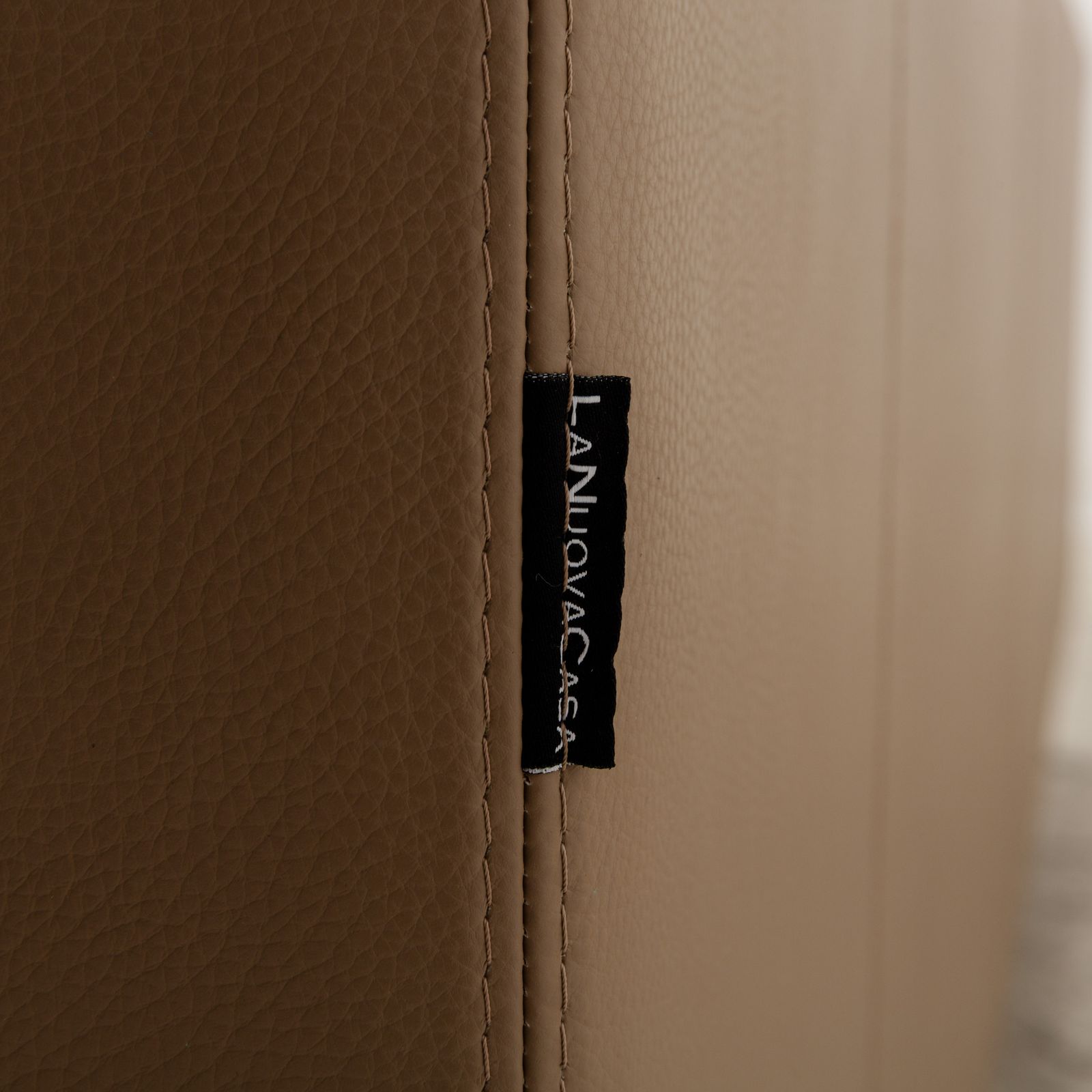 Mobilier Canapé d'angle La Nuova Casa Nomad en cuir beige, méridienne gauche, fonction manuelle photo