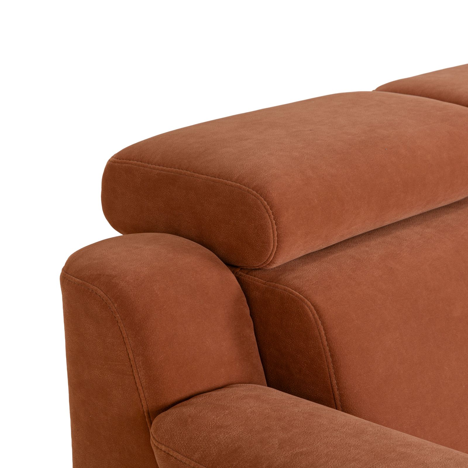Canapé d'angle Himolla Planopoly en tissu brun camel photo vinterior