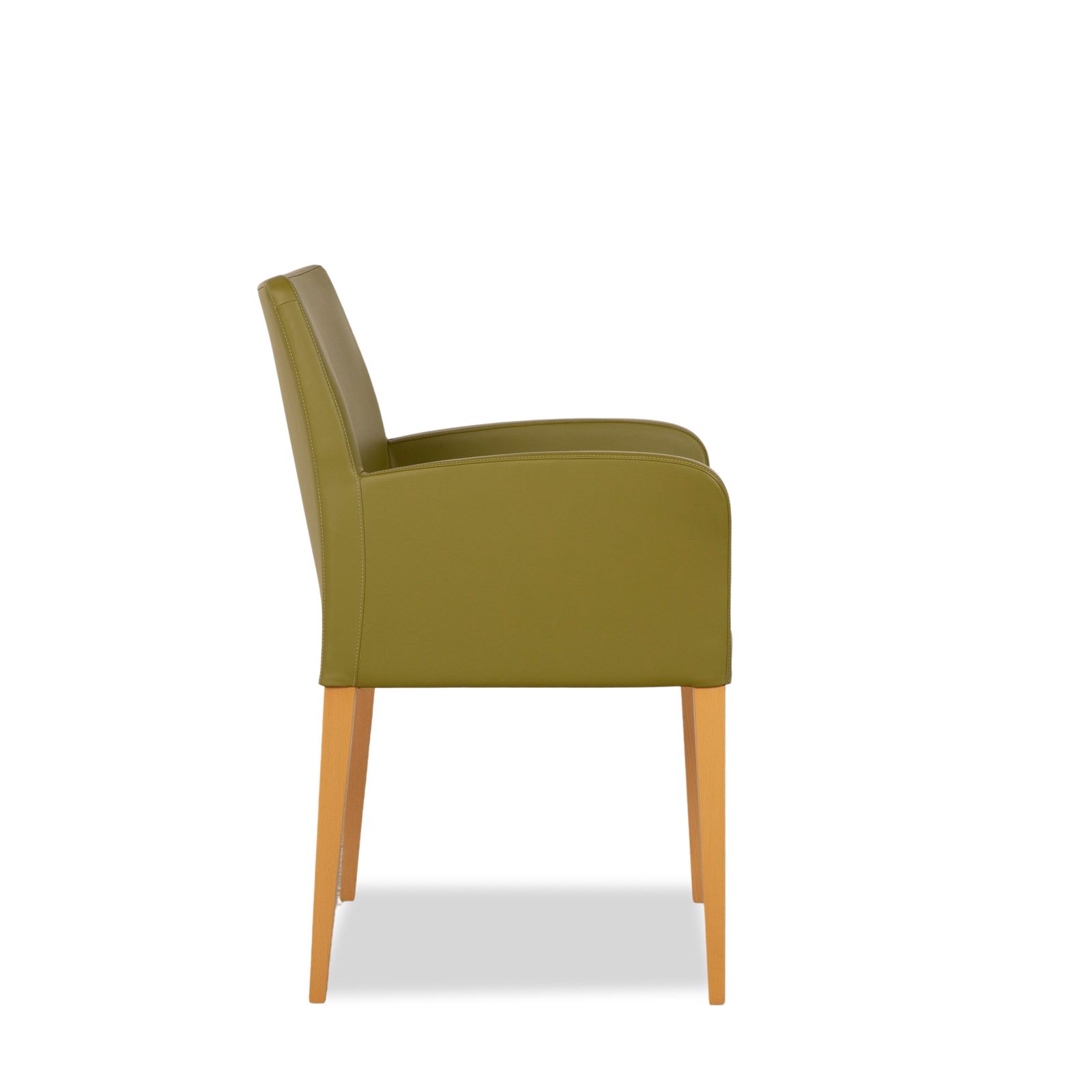 photo furniture Set Van 4 Poltrona Frau Leren Stoelen – Groen