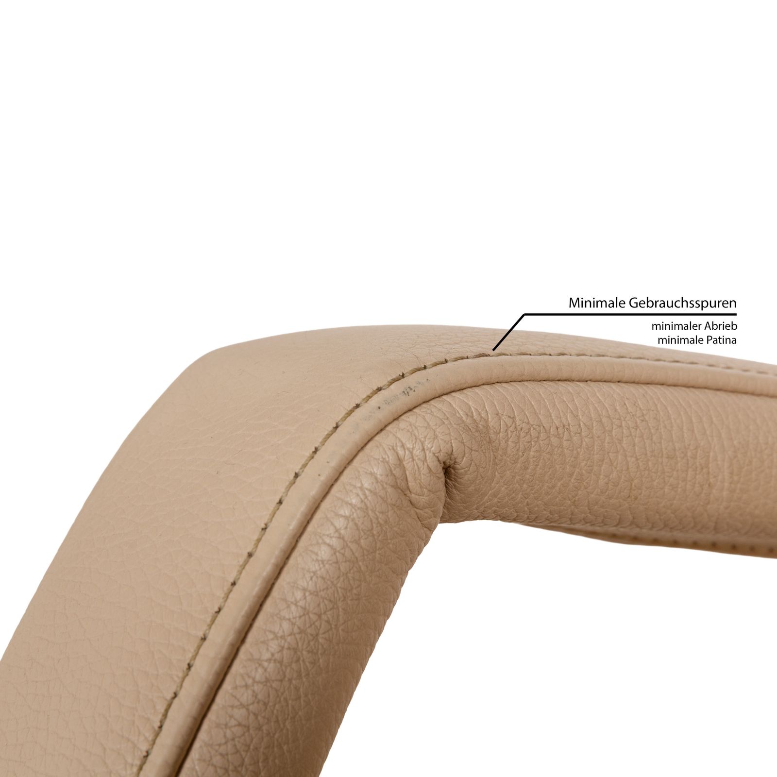 Fauteuil Fsm Evolo en cuir crème photo 2660.0