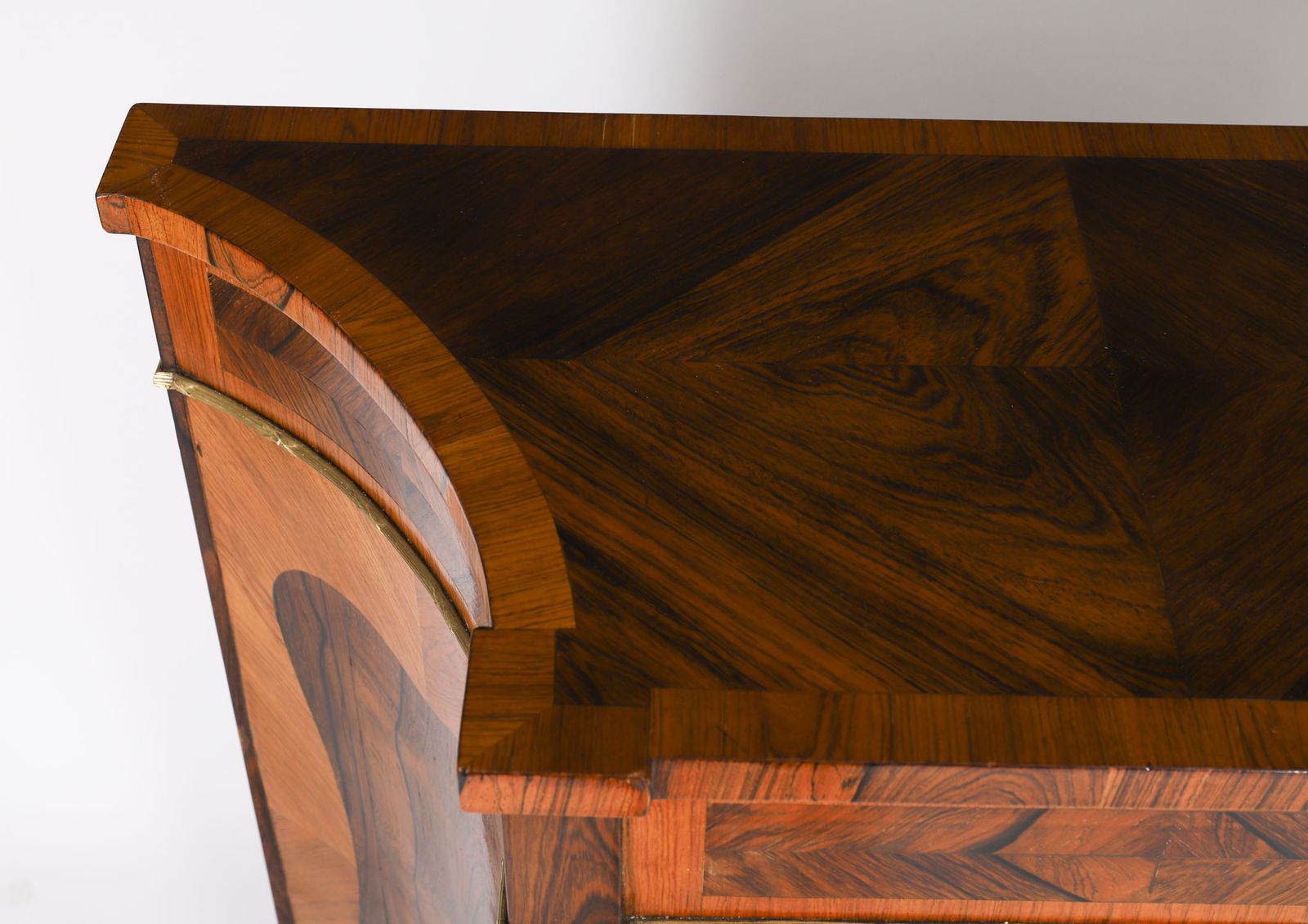 Furniture Antique Pair Goncalo Alves & King Wood  Side Cabinets 19th C photo