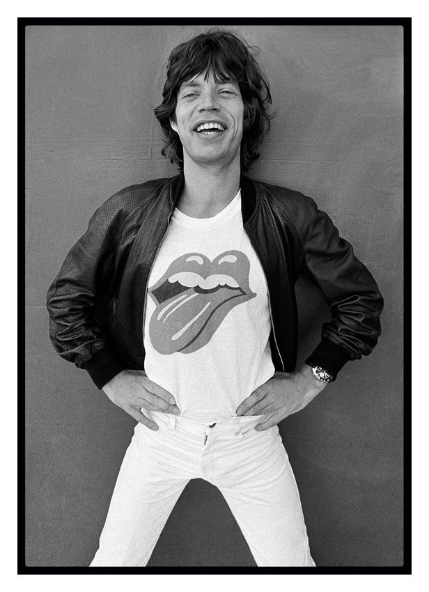 Arthur Steel 'Mick Jagger' Unframed Silver Gelatin Fibre Print photo furniture