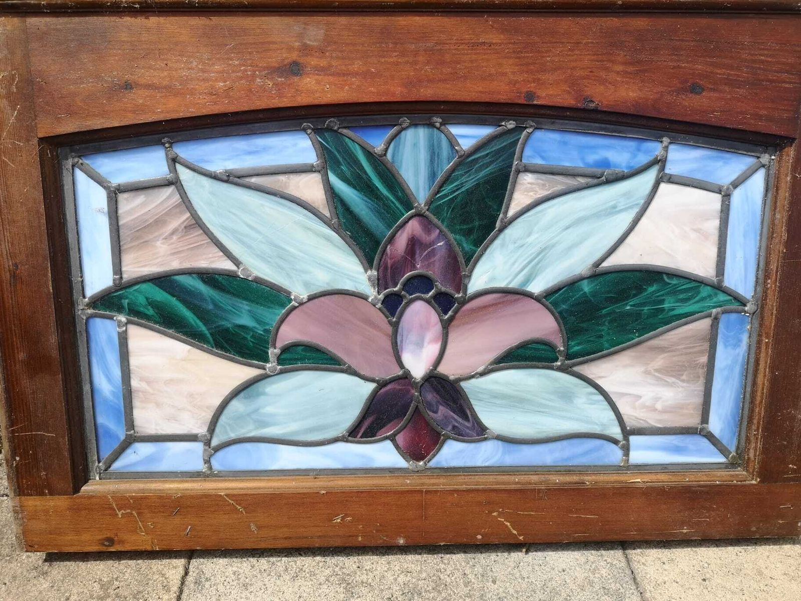 Antique Stained Glass Panels – Set Of 9   Price Drop photo for sale