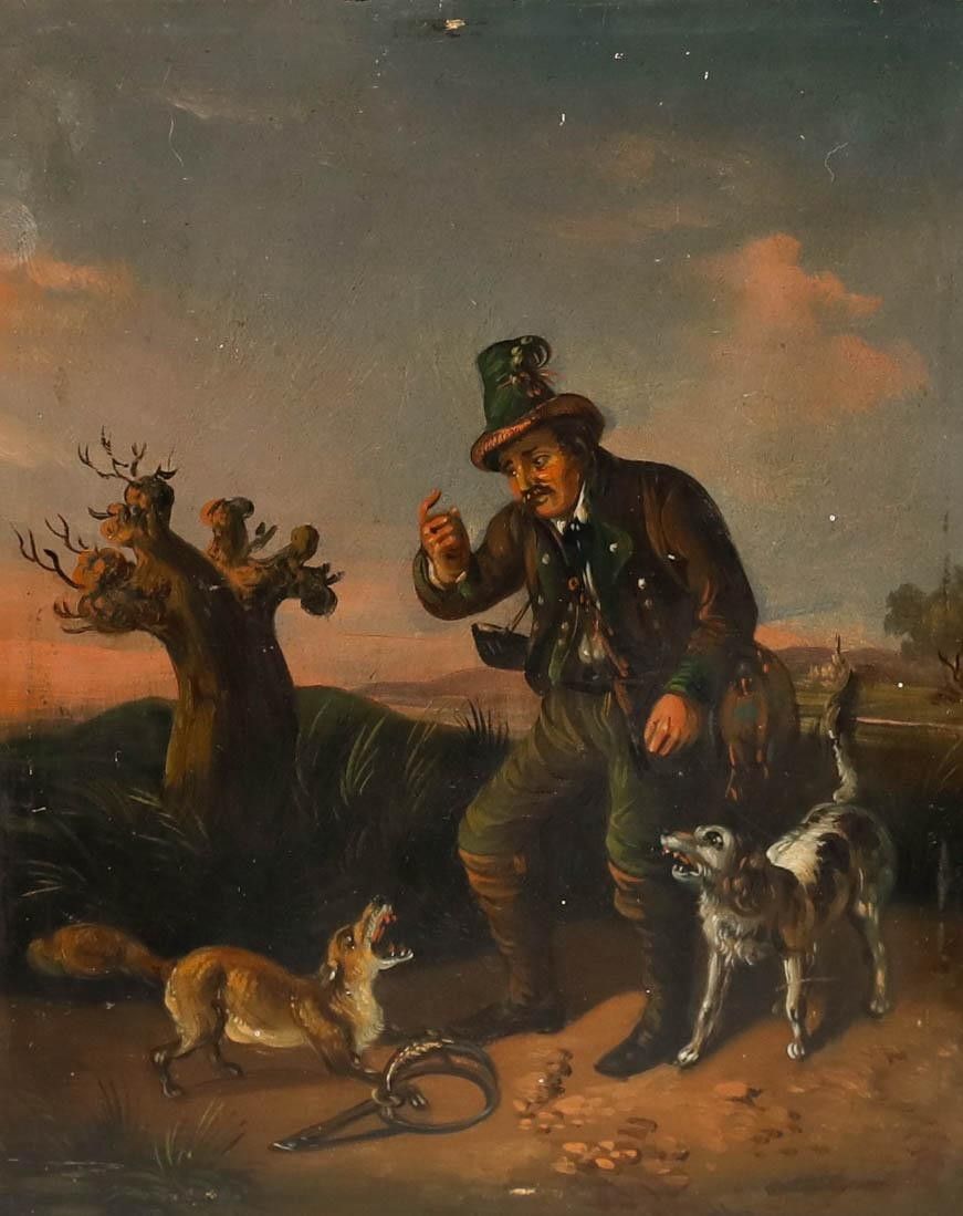 Late 19th Century Oil The Huntsman photo furniture
