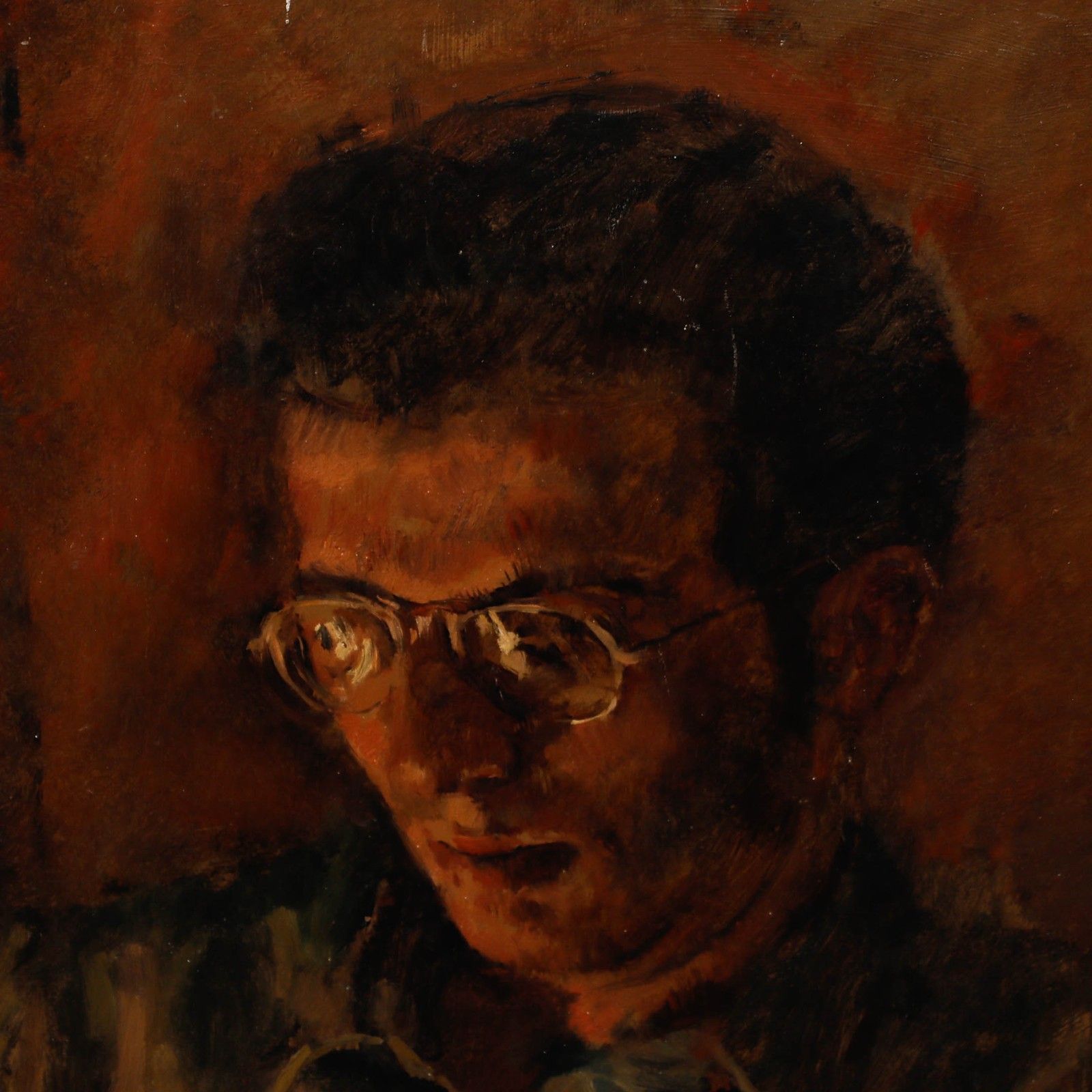 George Weissbort (1928 2013) 20th Century Oil, The Glare Of Candle Light photo Art